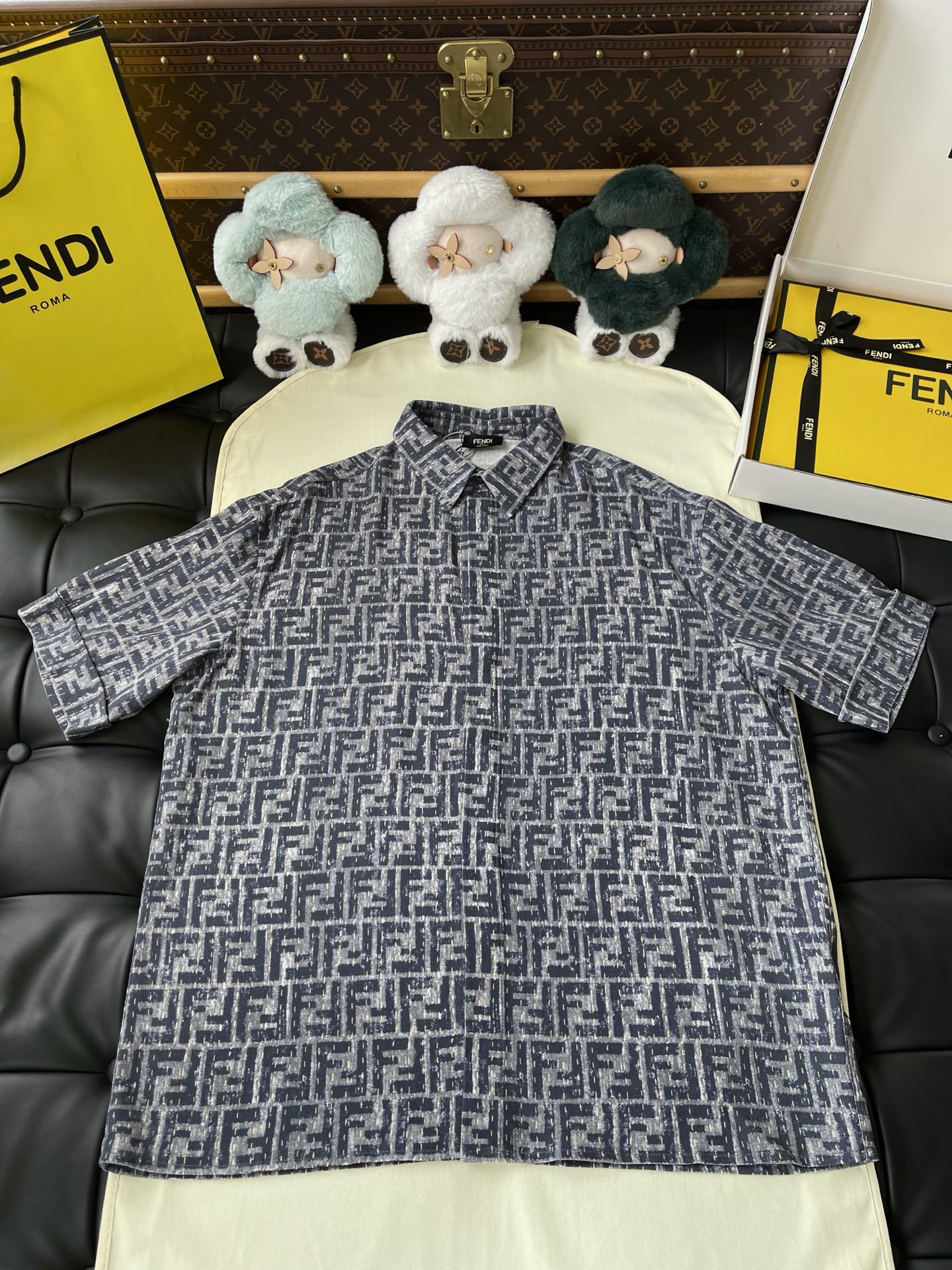 Monogram Camp-Collar Matching Separates — product photograph