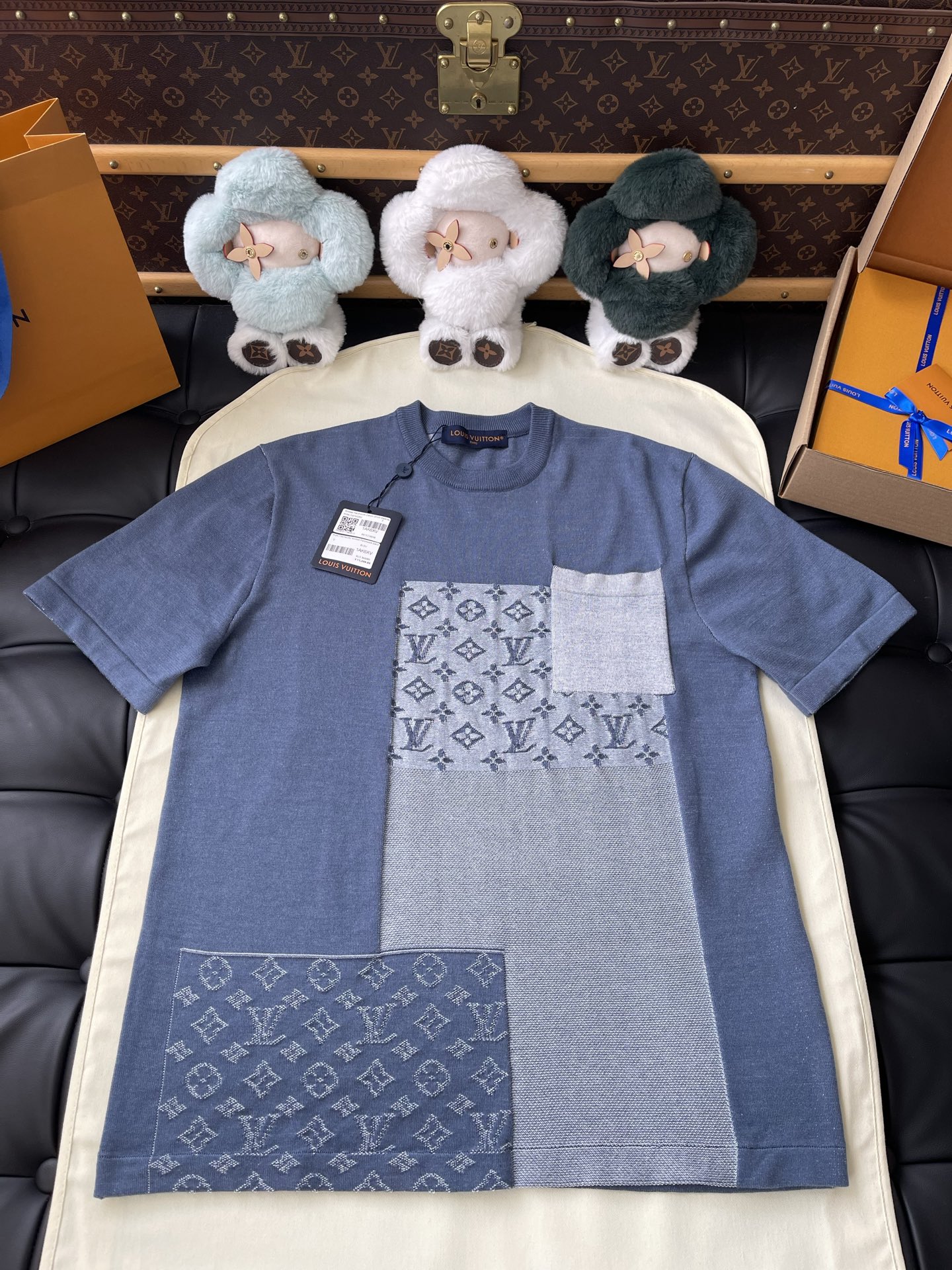 Patchwork Monogram Crewneck T-Shirt — product photograph