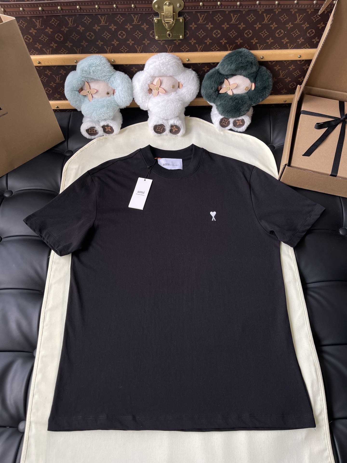 Small Heart-A Crewneck T-Shirt — product photograph