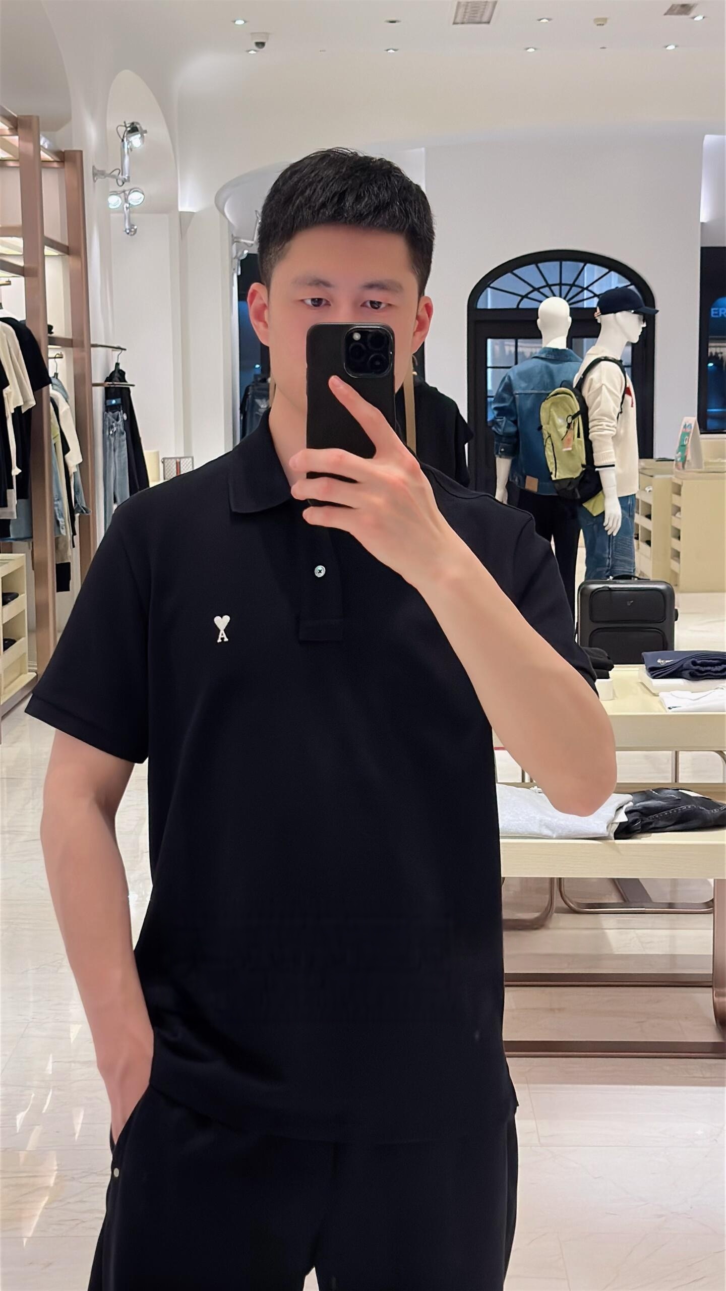 Heart-A Short-Sleeve Polo — product photograph