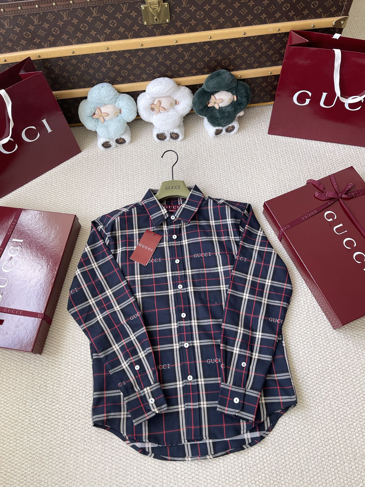 Checked Long-Sleeve Shirt — product photograph