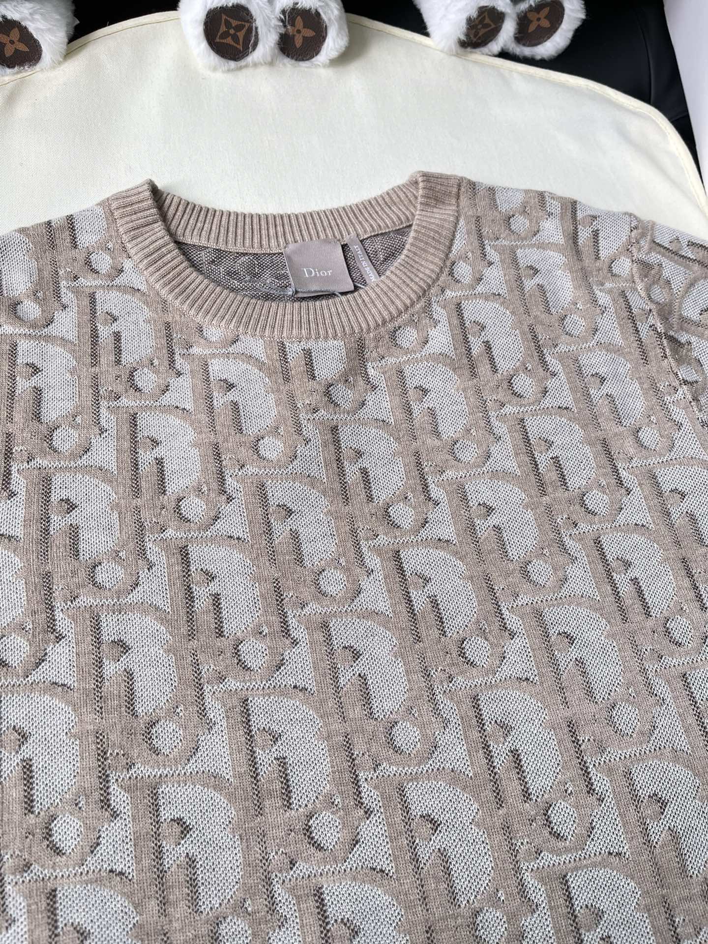 Large Oblique Monogram Knit Top — product photograph