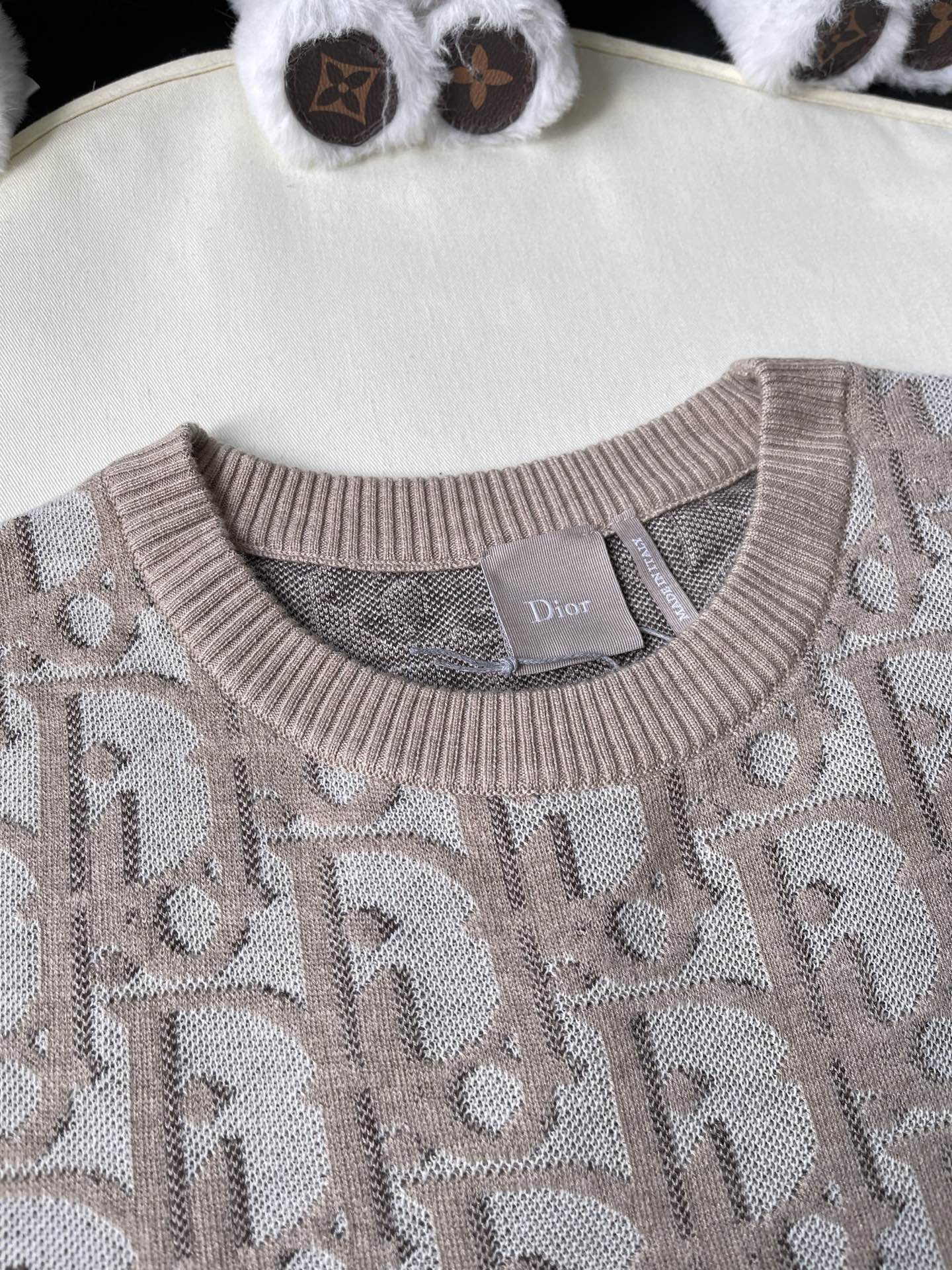 Large Oblique Monogram Knit Top — product photograph