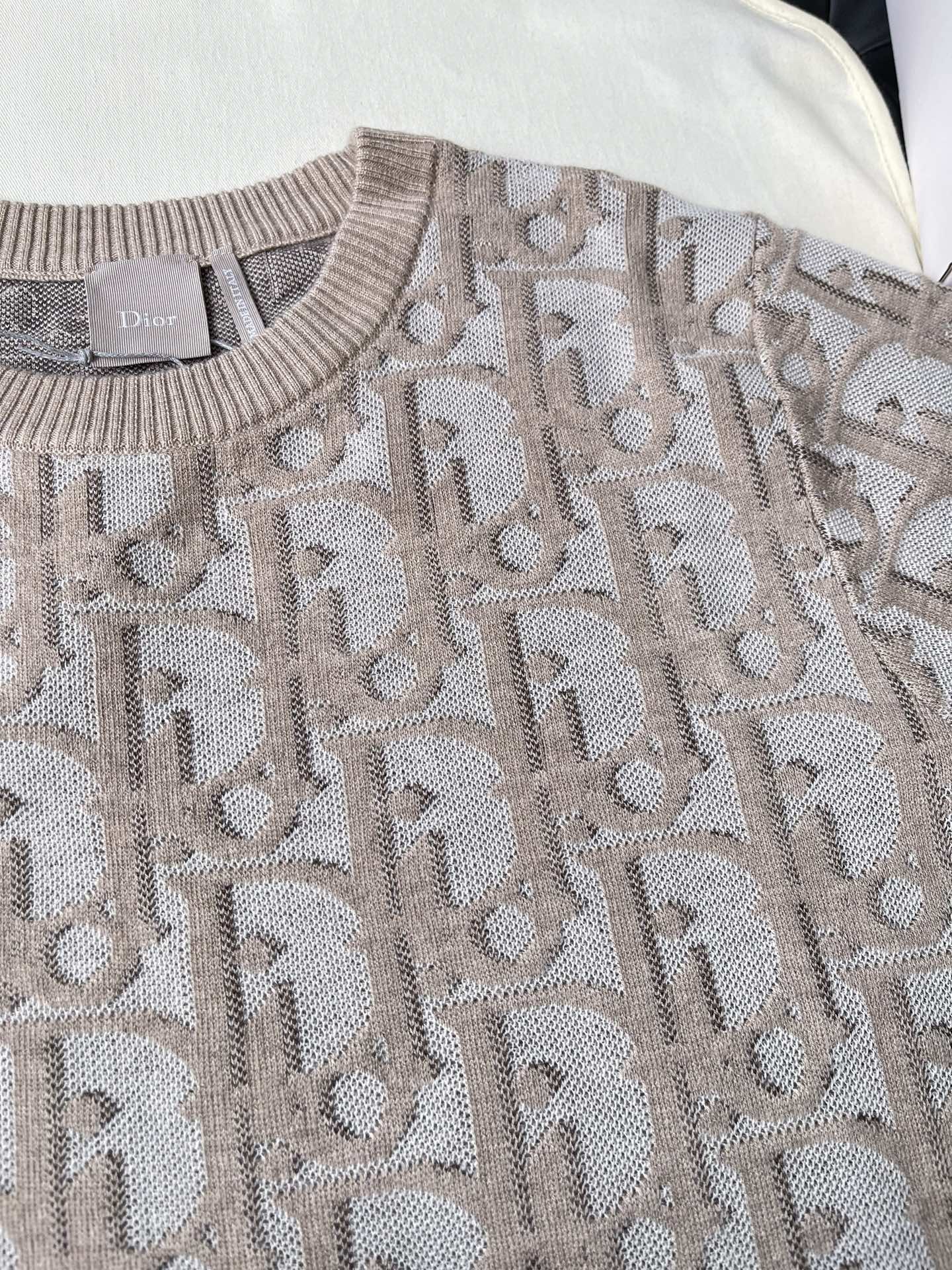 Large Oblique Monogram Knit Top — product photograph