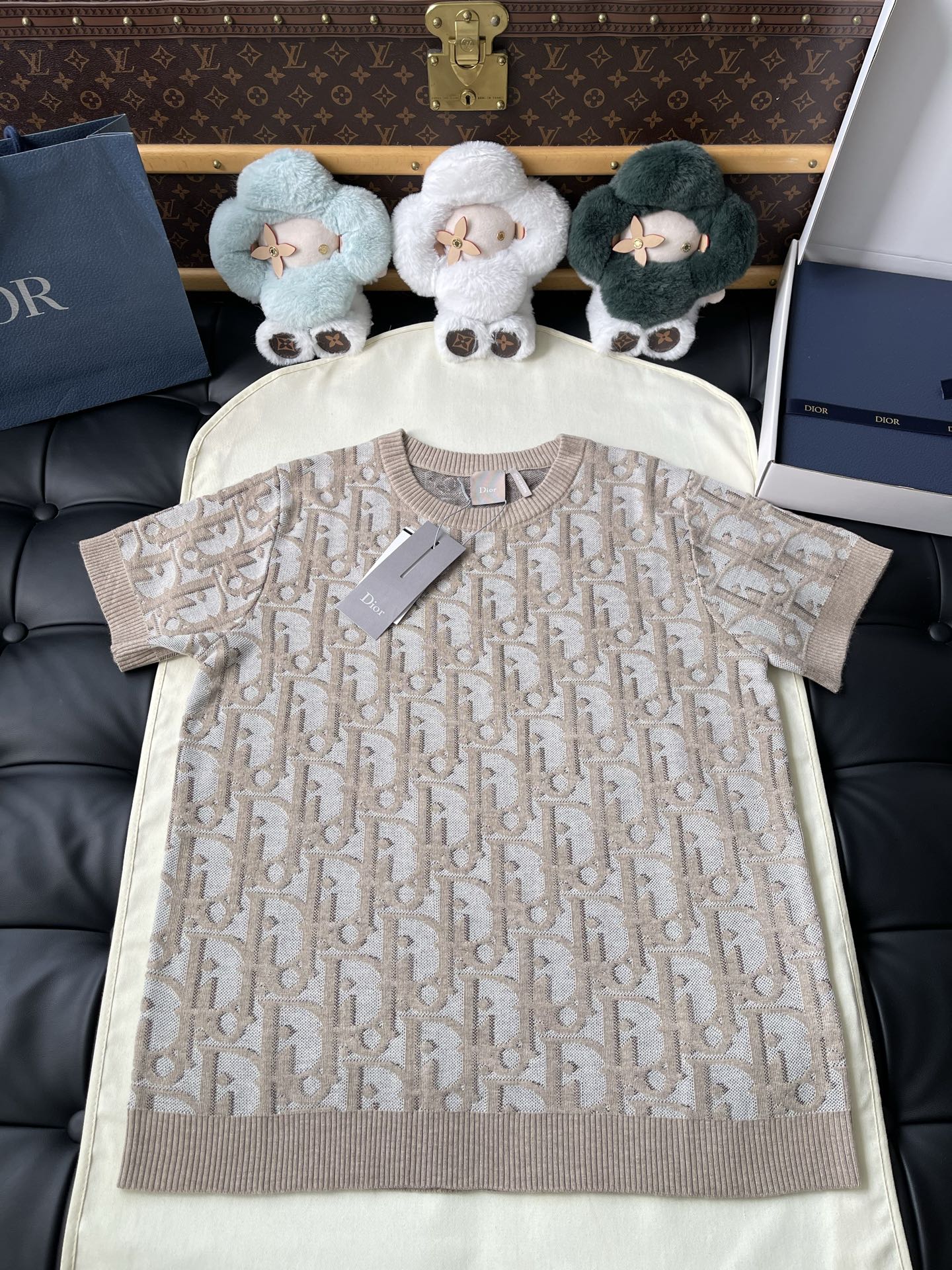 Large Oblique Monogram Knit Top — product photograph