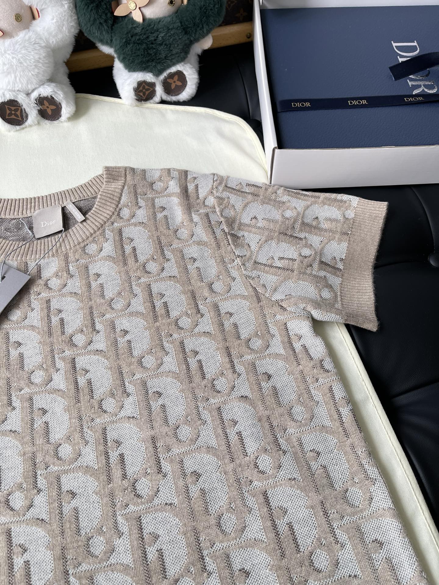 Large Oblique Monogram Knit Top — product photograph