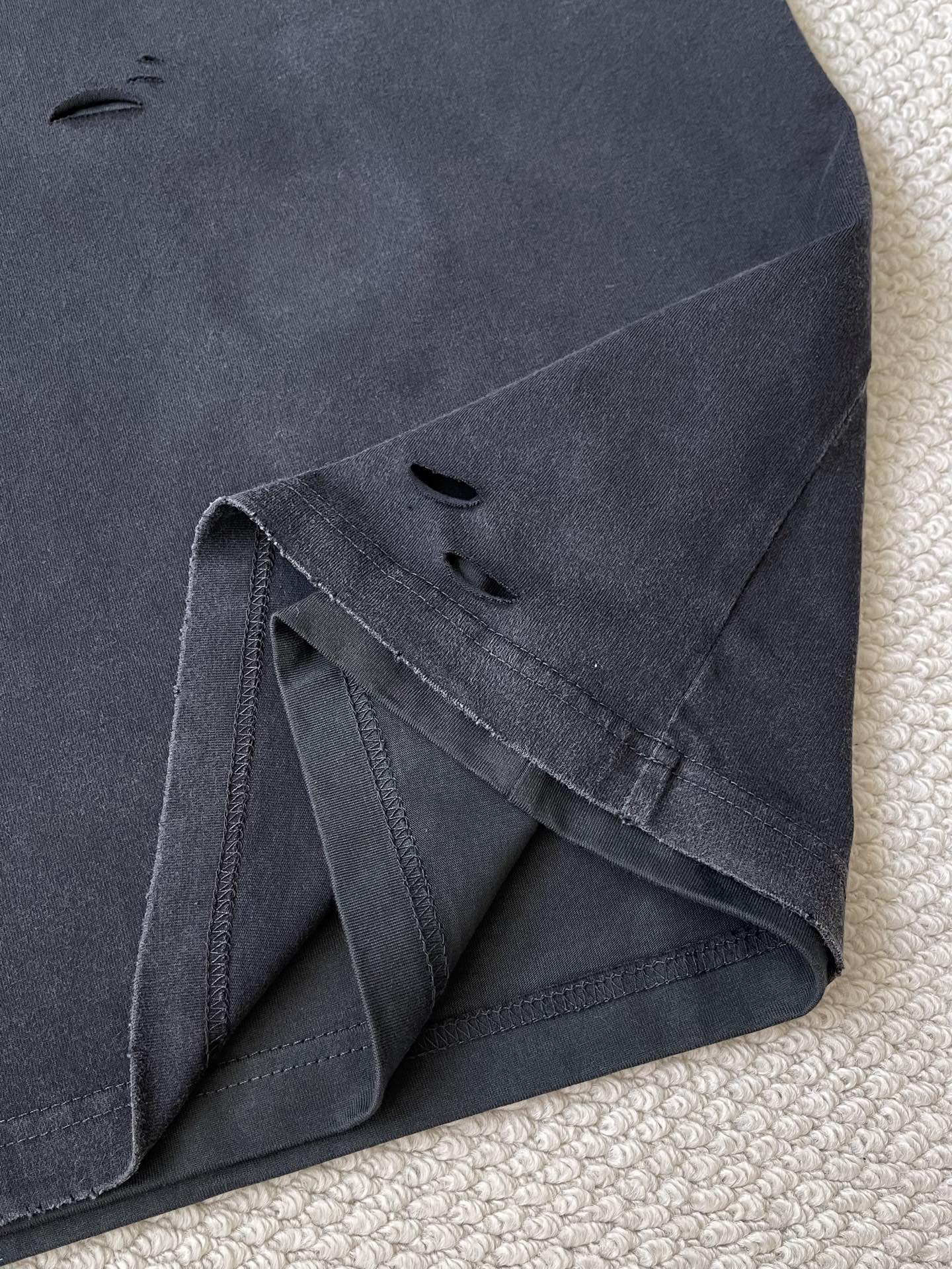 Distressed BB Crewneck Sweatshirt — product photograph