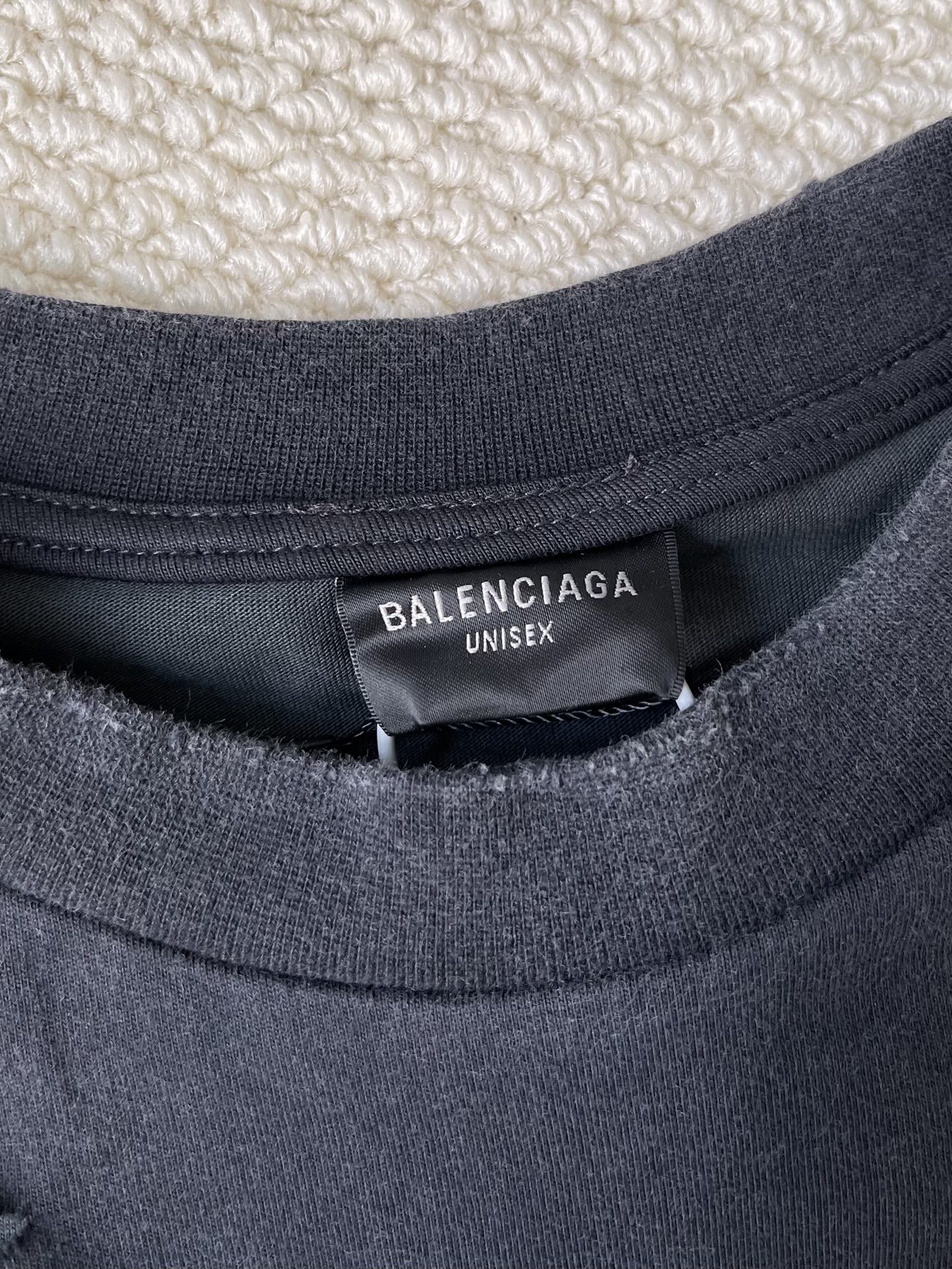 Distressed BB Crewneck Sweatshirt — product photograph