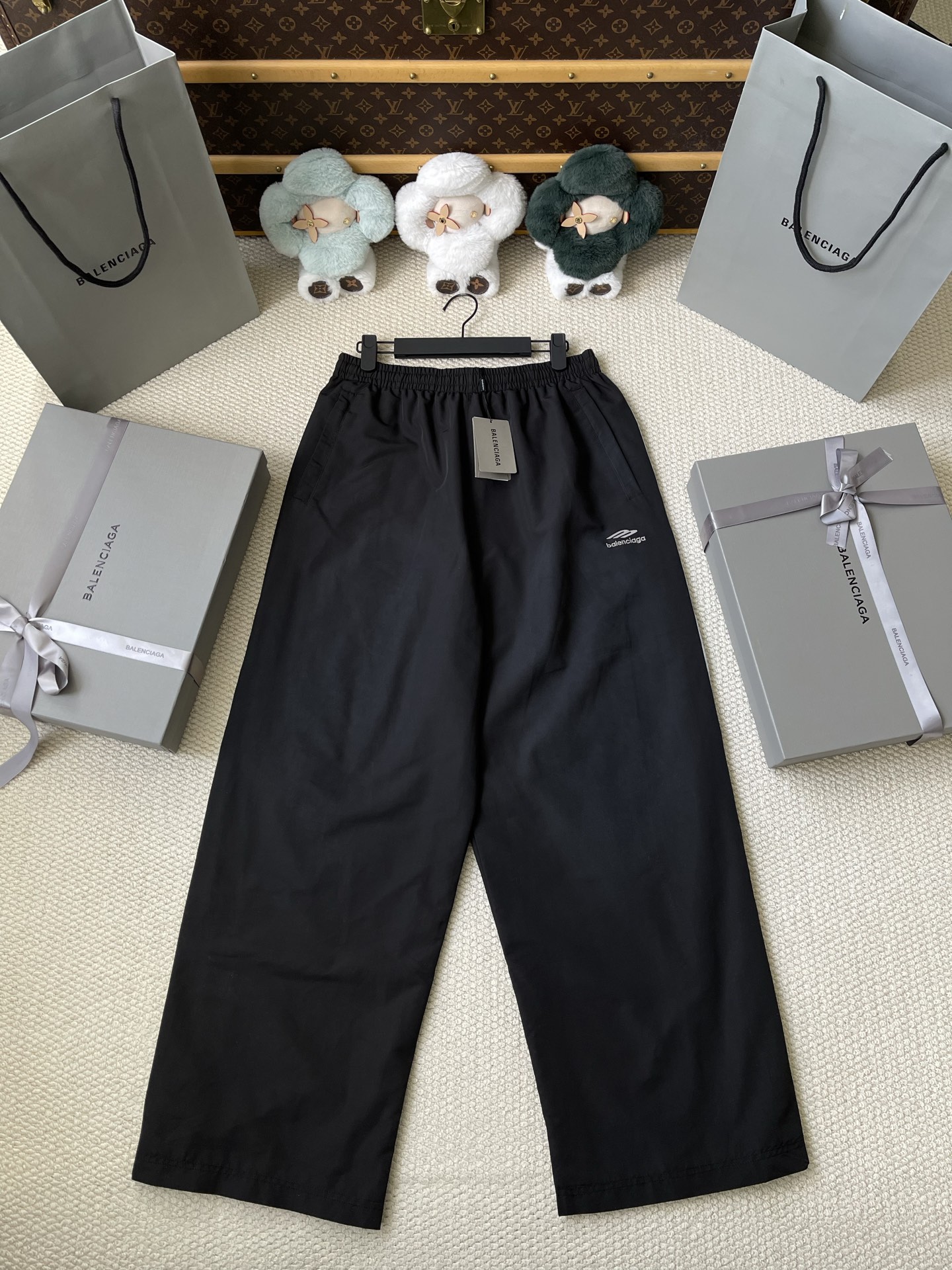 Logo-Tape Wide-Leg Track Pants — product photograph