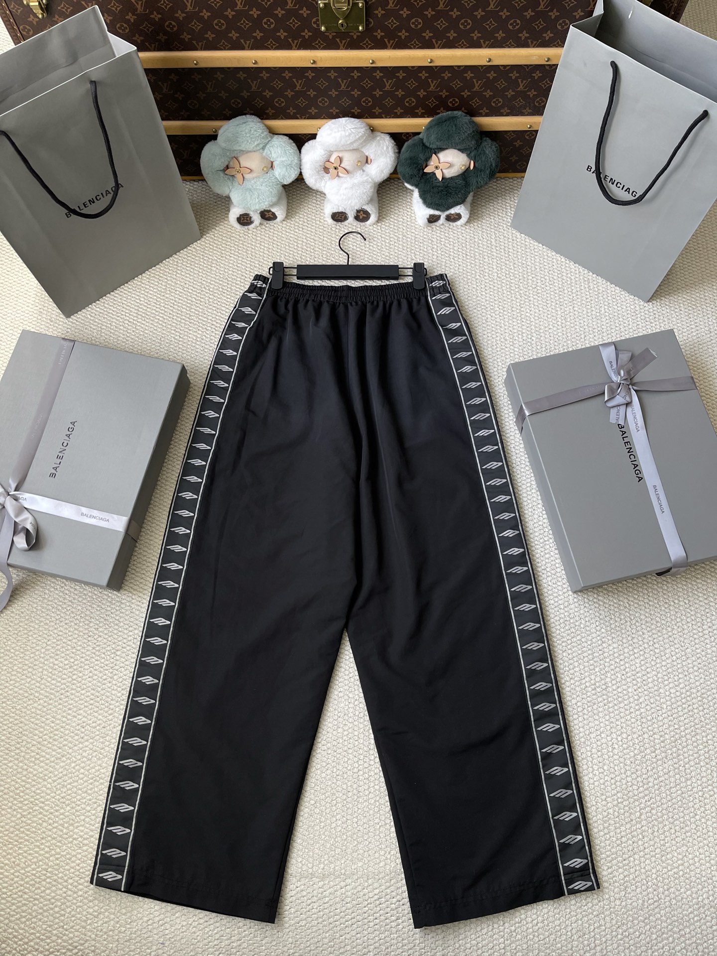 Logo-Tape Wide-Leg Track Pants — product photograph