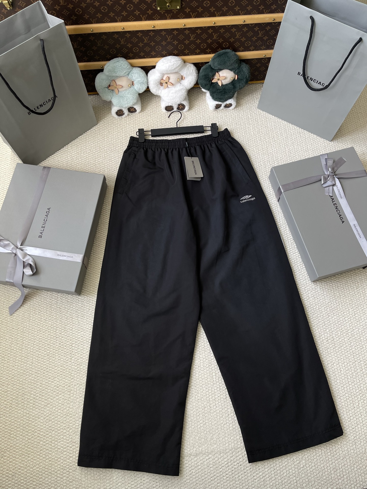 Logo-Tape Wide-Leg Track Pants — product photograph