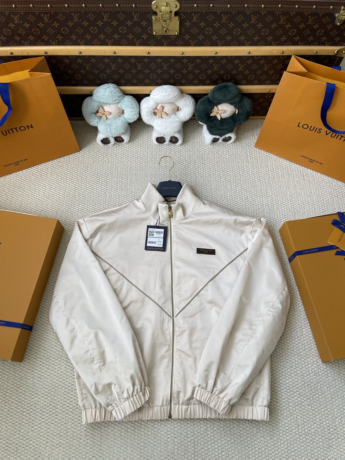 Logo-Plaque Stand-Collar Blouson — product photograph