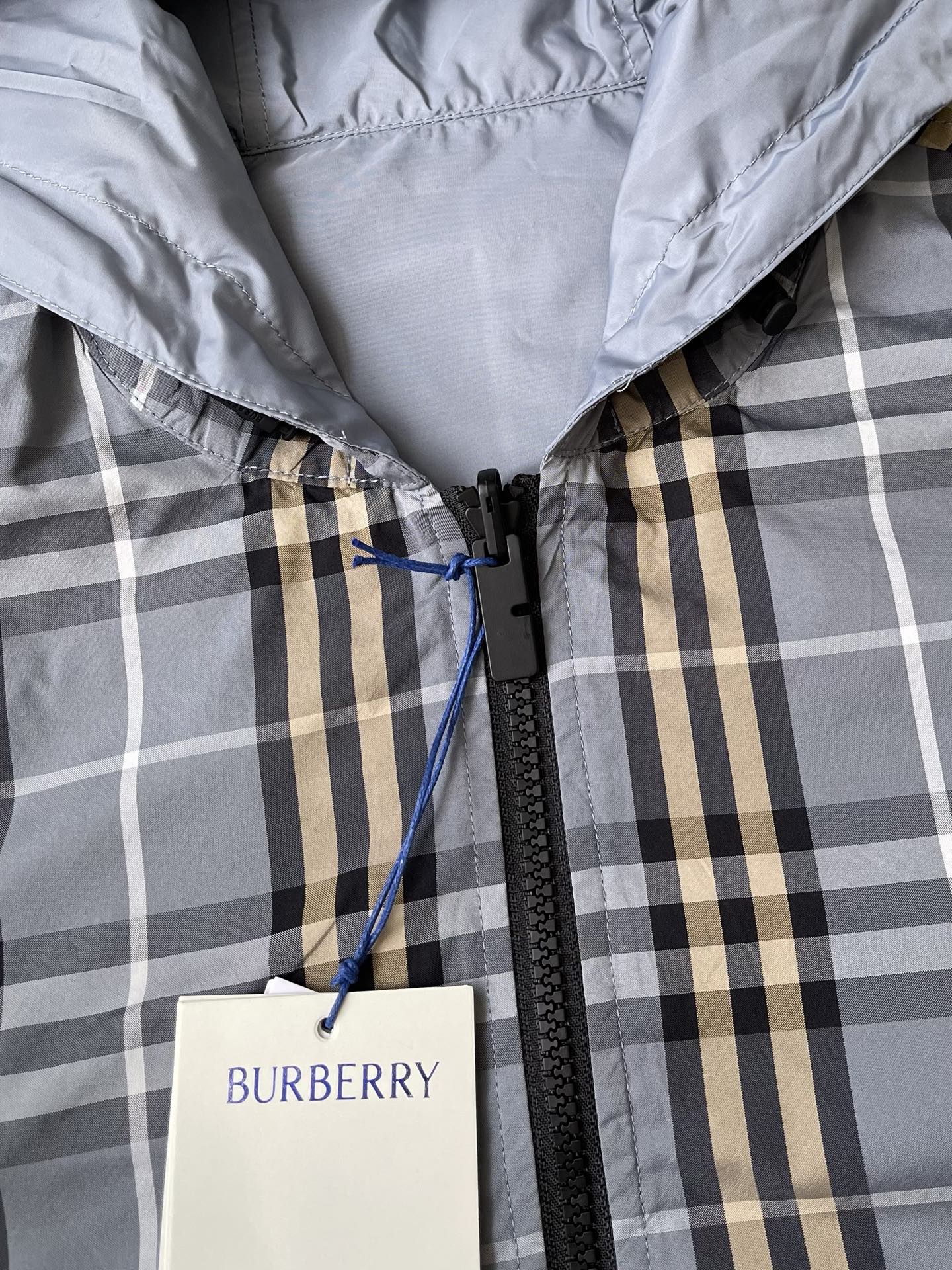 Reversible Check Windbreaker — product photograph