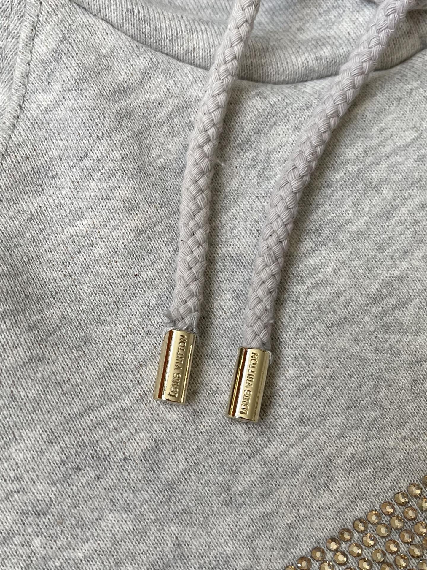 Large-Monogram Drawstring Hoodie — product photograph