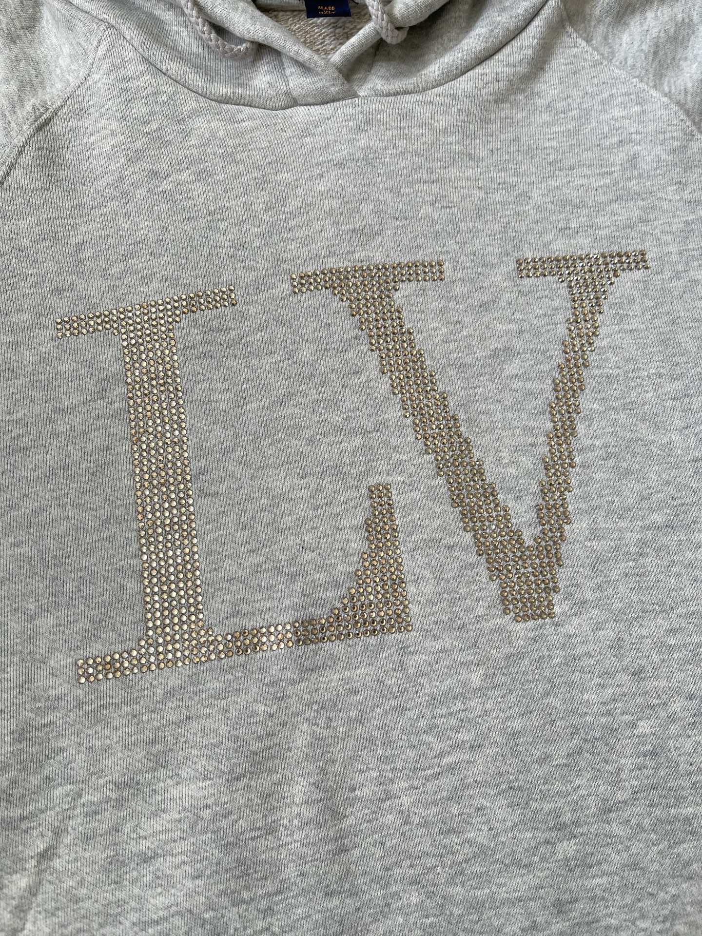 Large-Monogram Drawstring Hoodie — product photograph