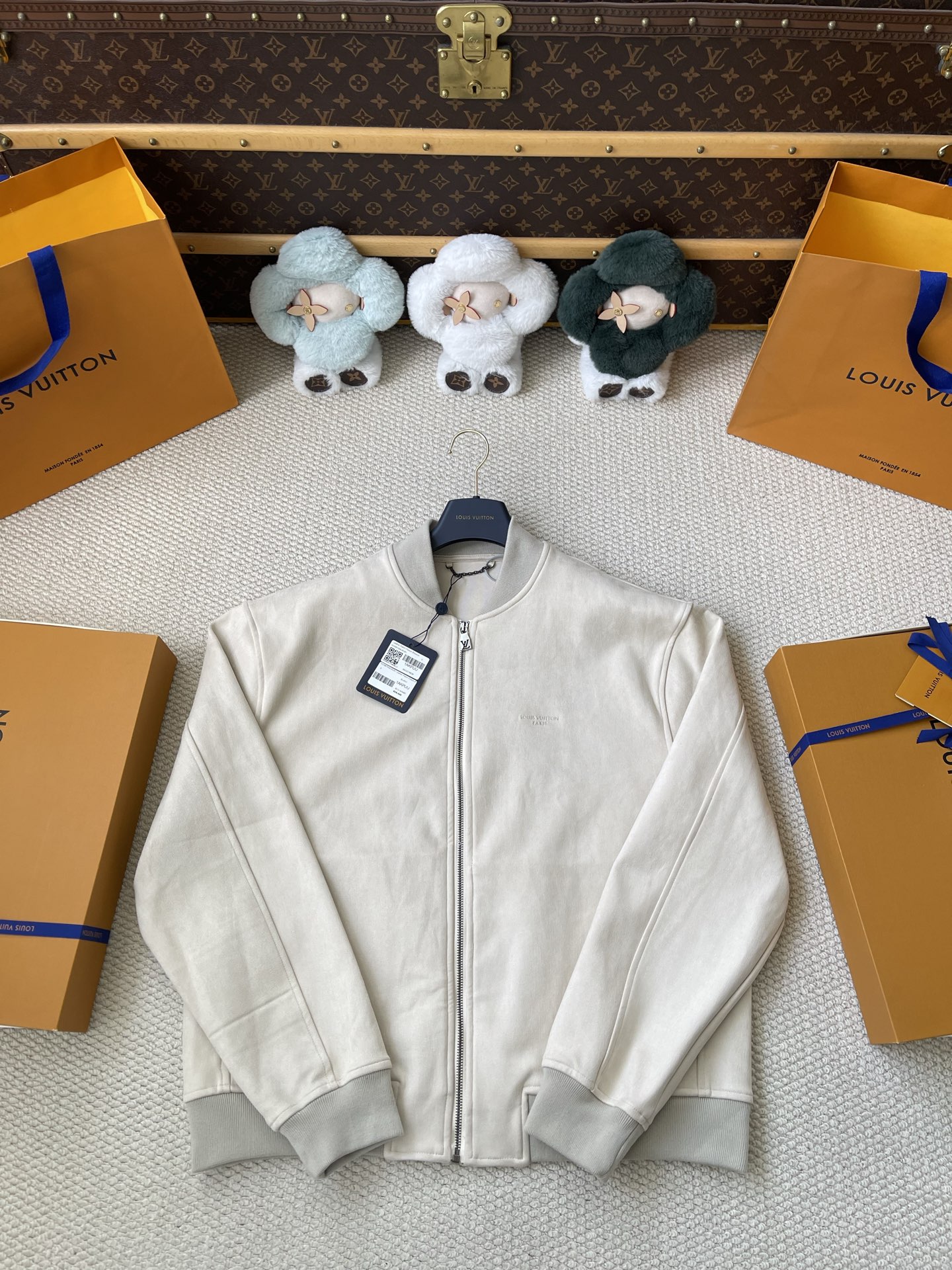 Collarless Zip Bomber — product photograph