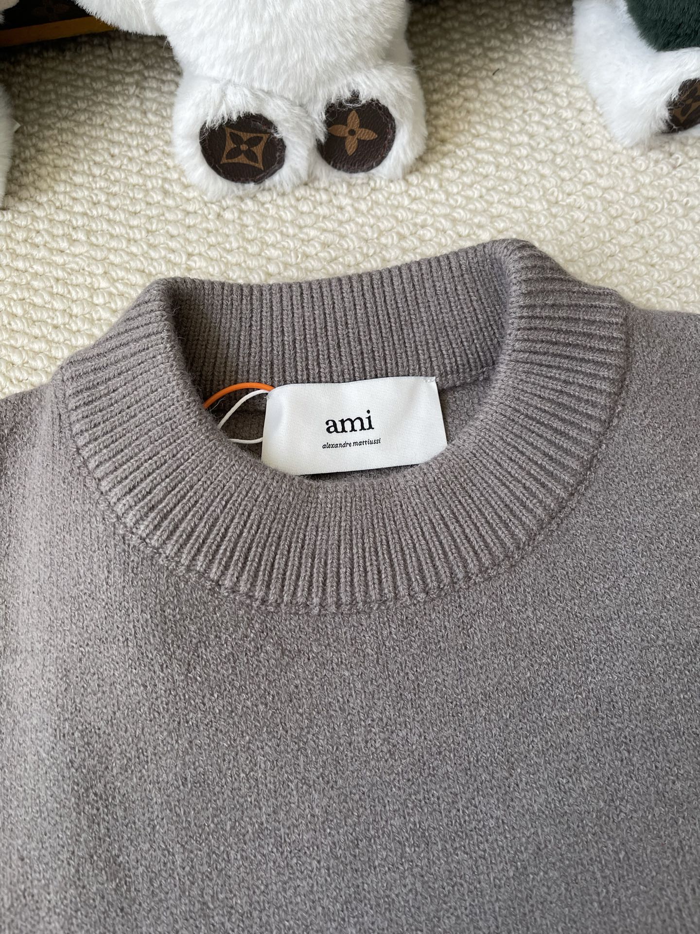 Large-Heart Crewneck Sweater — product photograph
