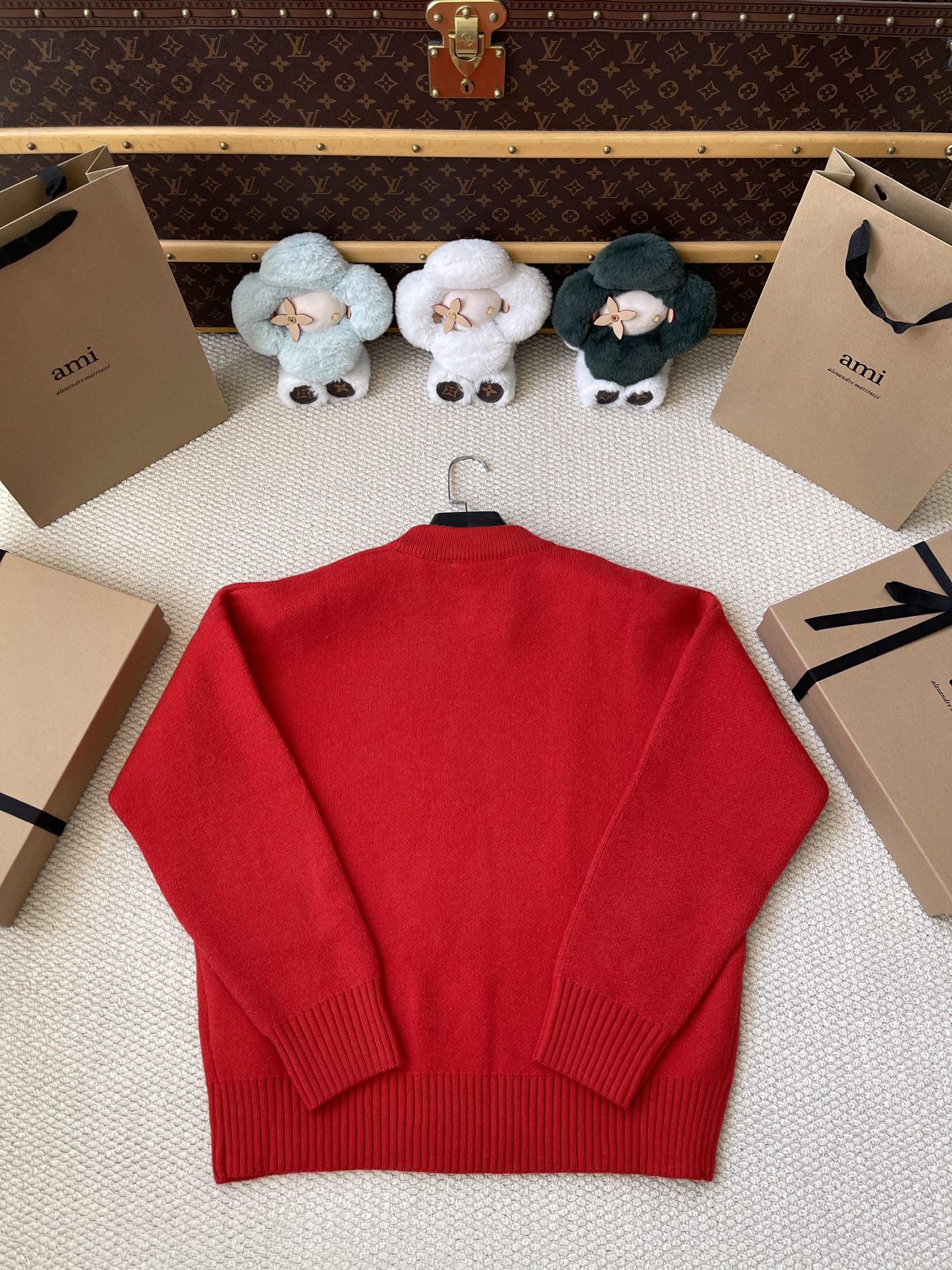 Large-Heart Crewneck Sweater — product photograph