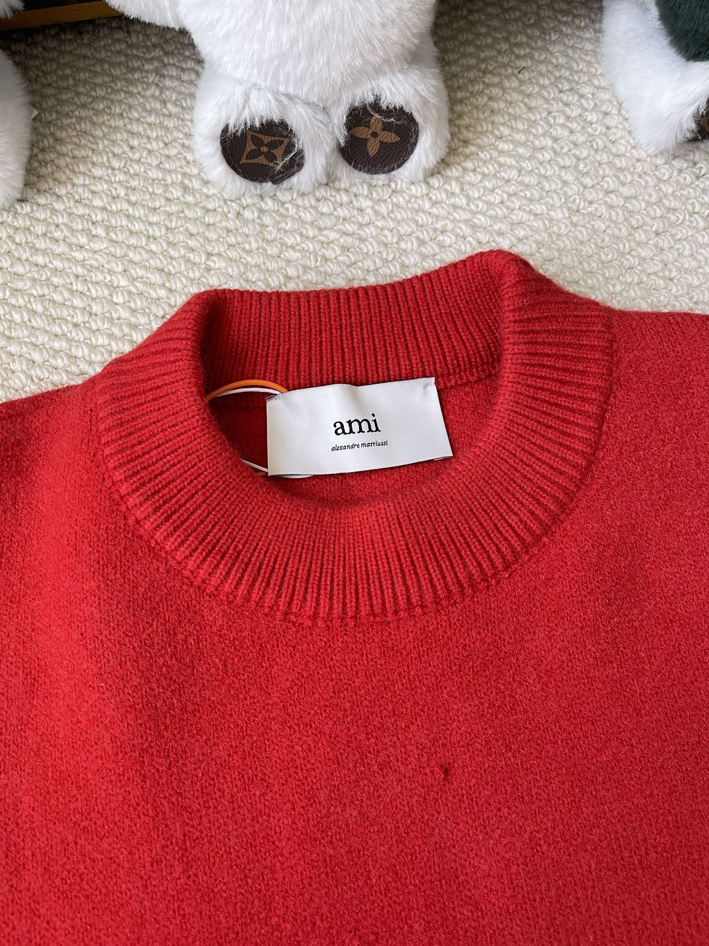 Large-Heart Crewneck Sweater — product photograph