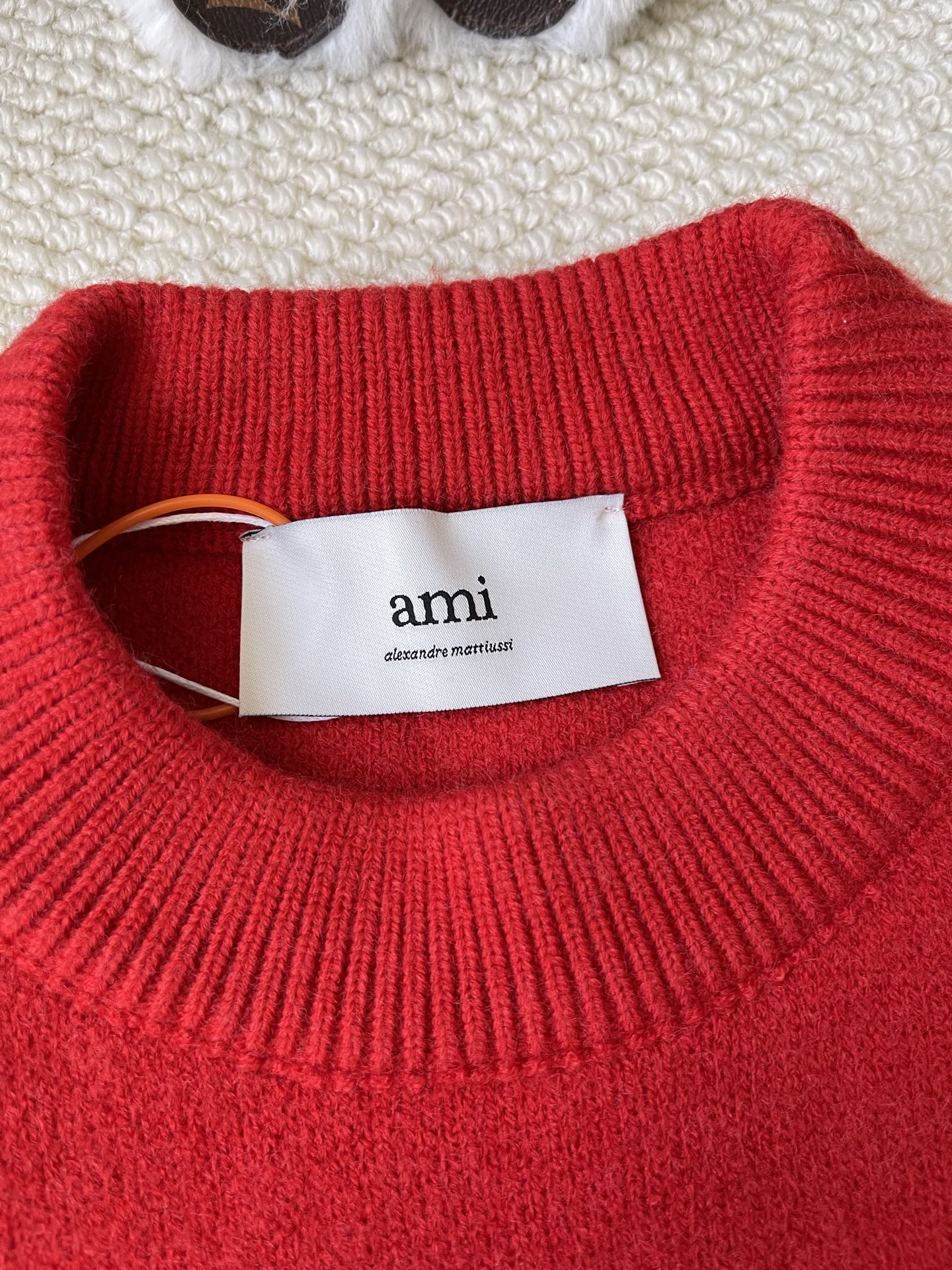 Large-Heart Crewneck Sweater — product photograph