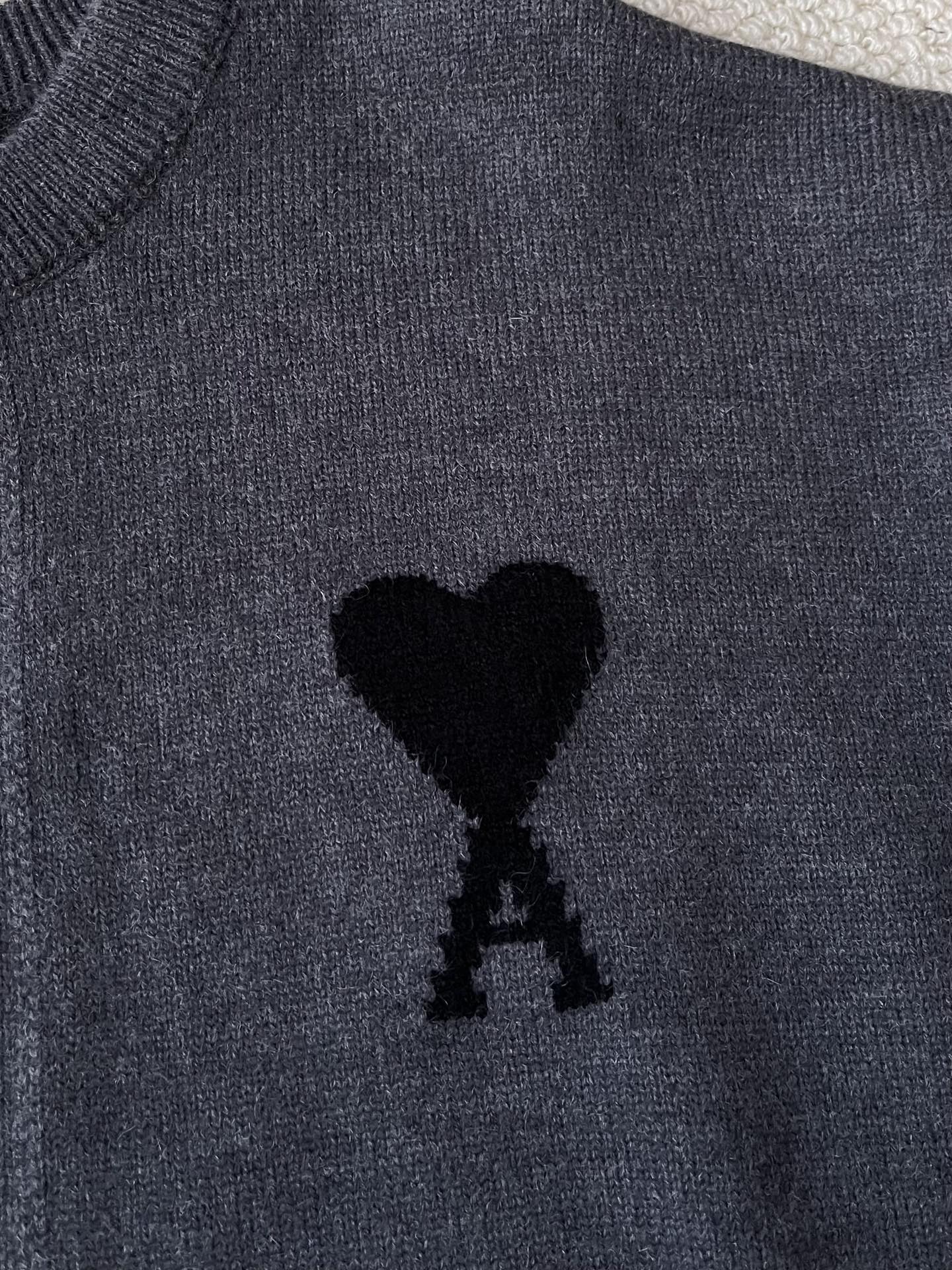 Heart-Logo Crewneck Cardigan — product photograph