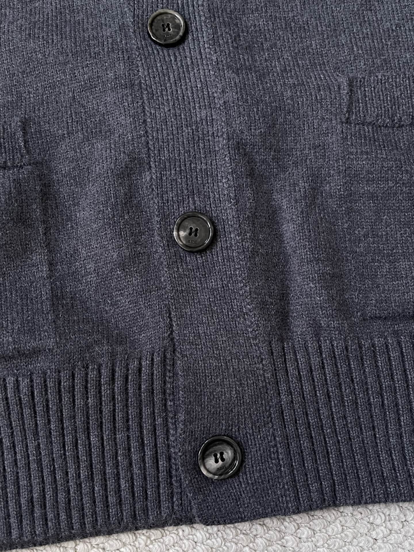Heart-Logo Crewneck Cardigan — product photograph