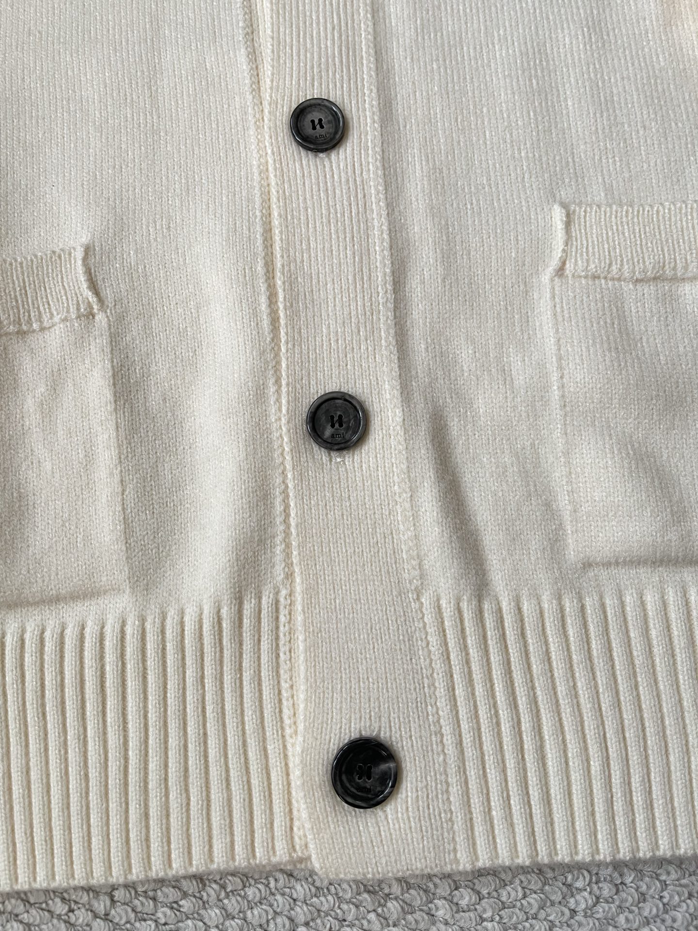 Heart-Logo Crewneck Cardigan — product photograph
