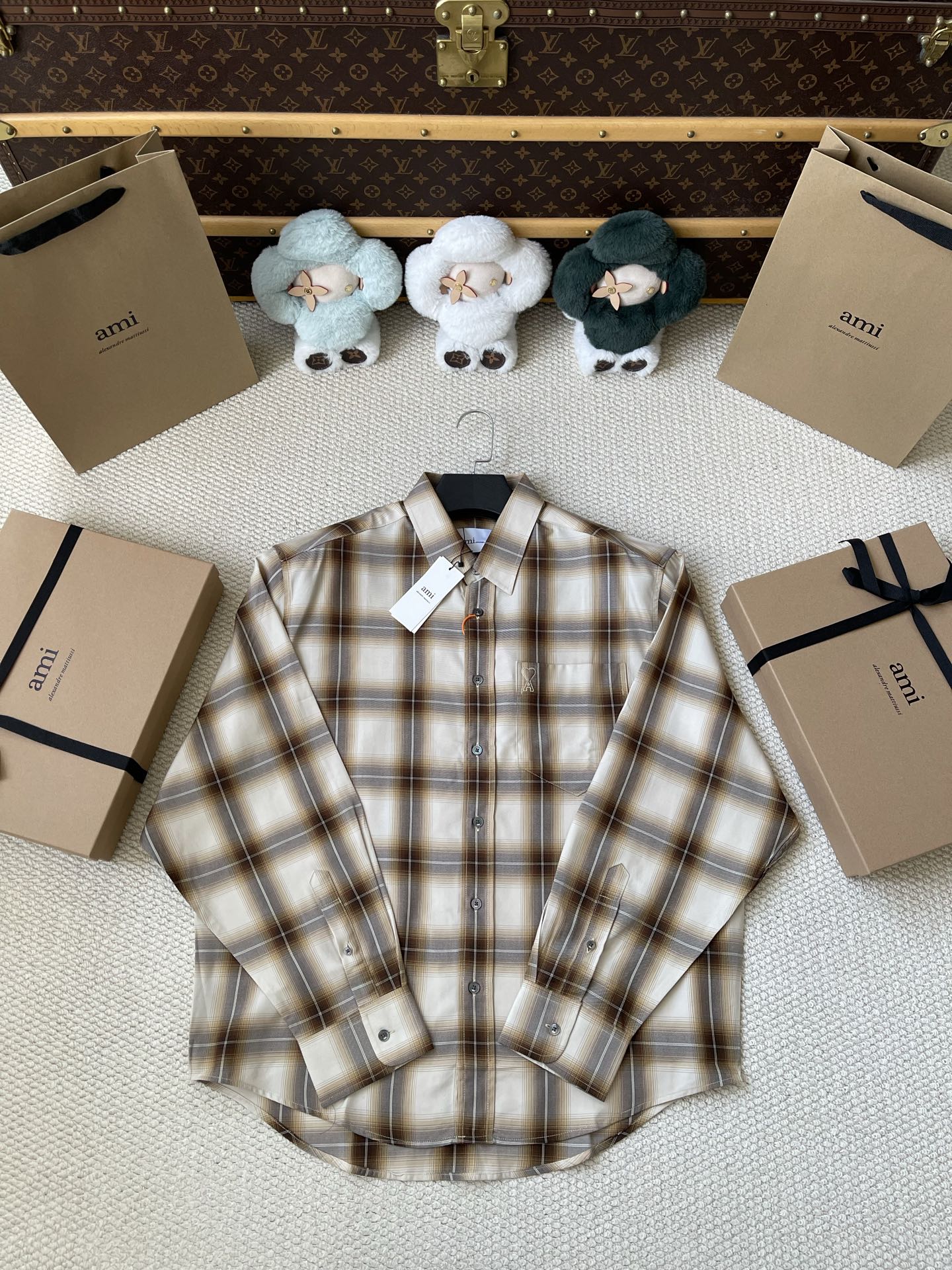 Shadow-Check Button Shirt — product photograph