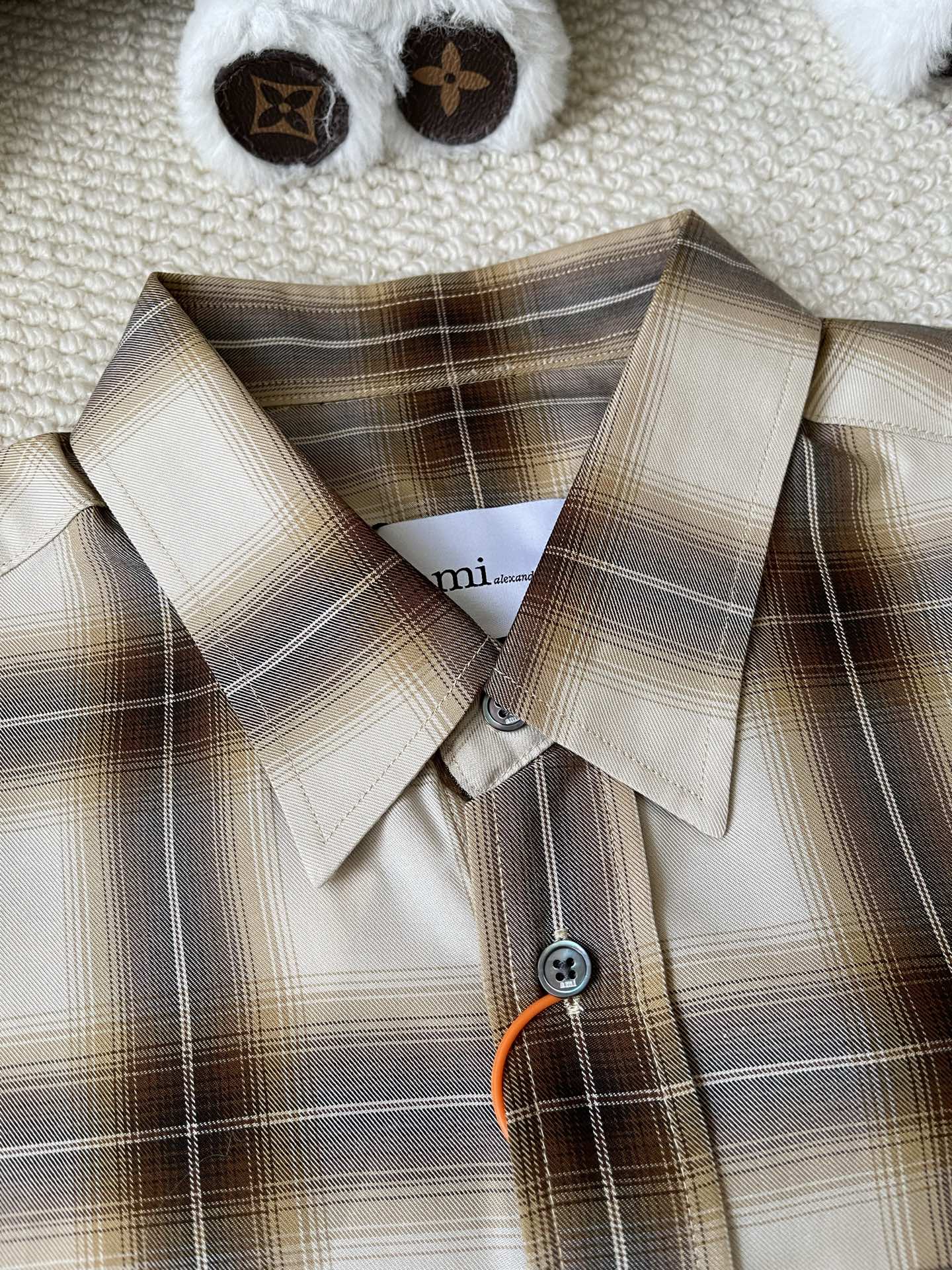 Shadow-Check Button Shirt — product photograph