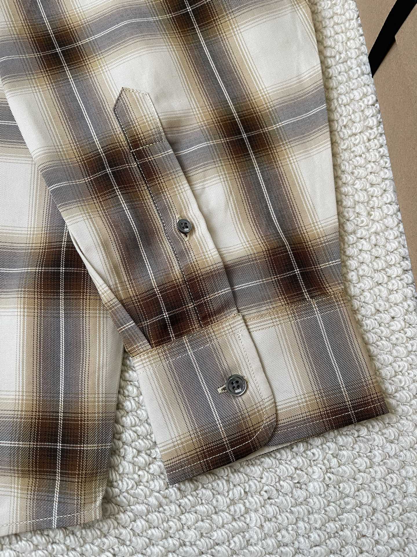 Shadow-Check Button Shirt — product photograph