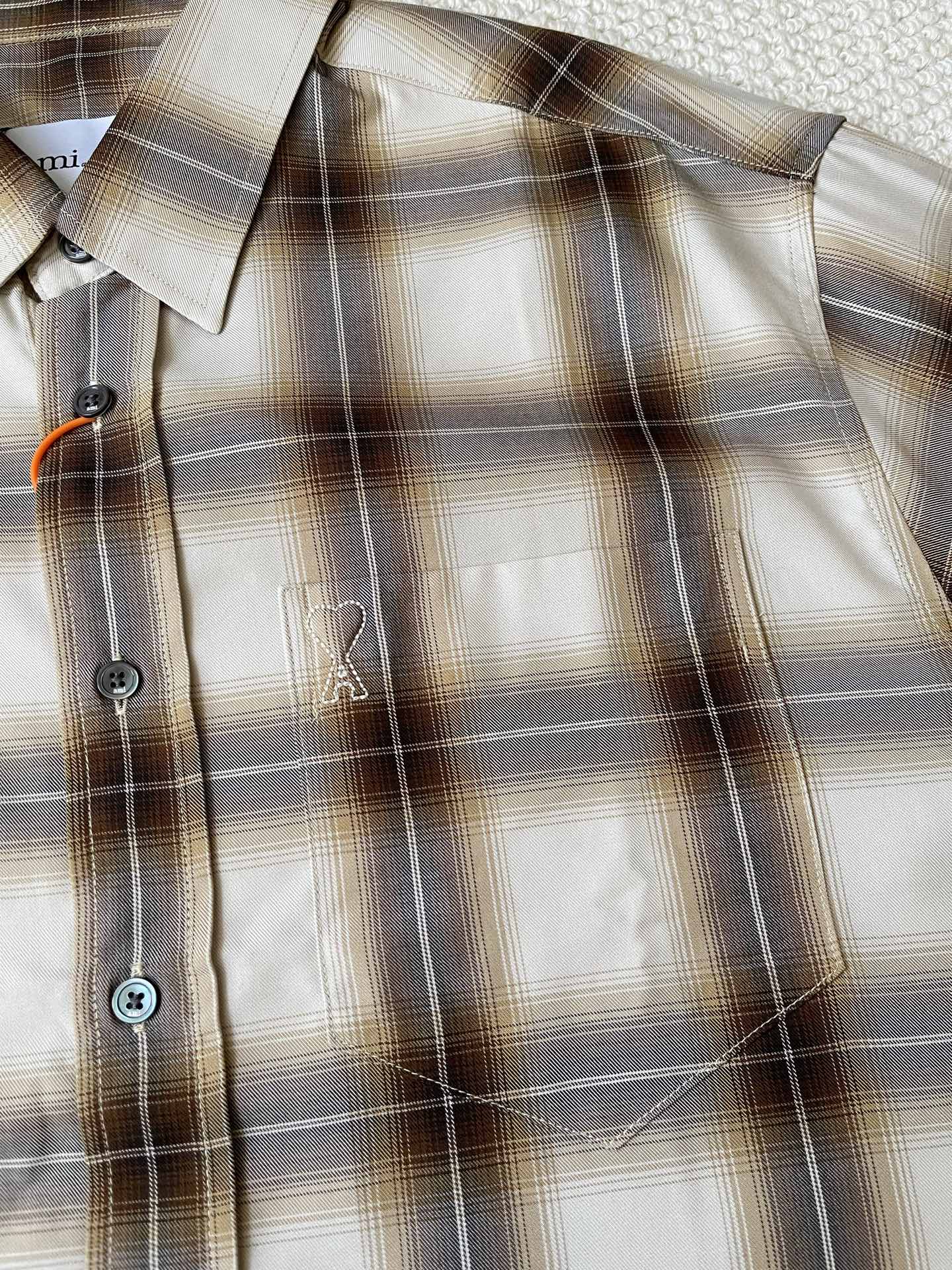 Shadow-Check Button Shirt — product photograph