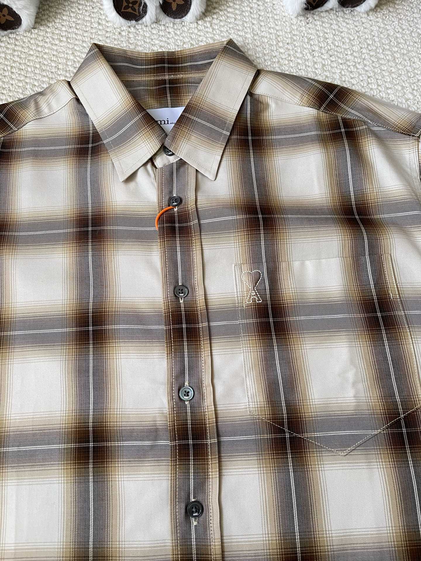 Shadow-Check Button Shirt — product photograph