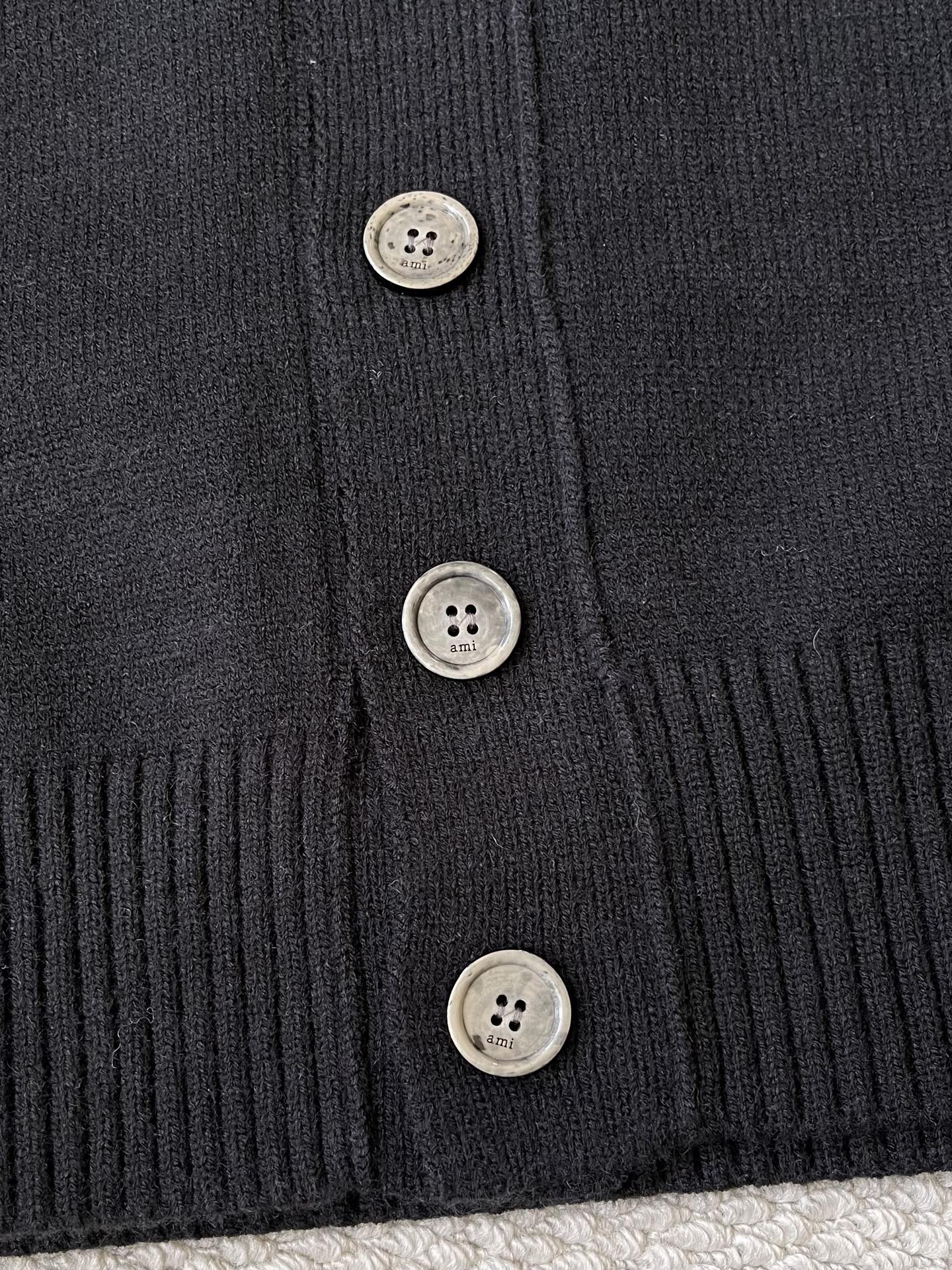 Heart-Logo V-Neck Cardigan — product photograph