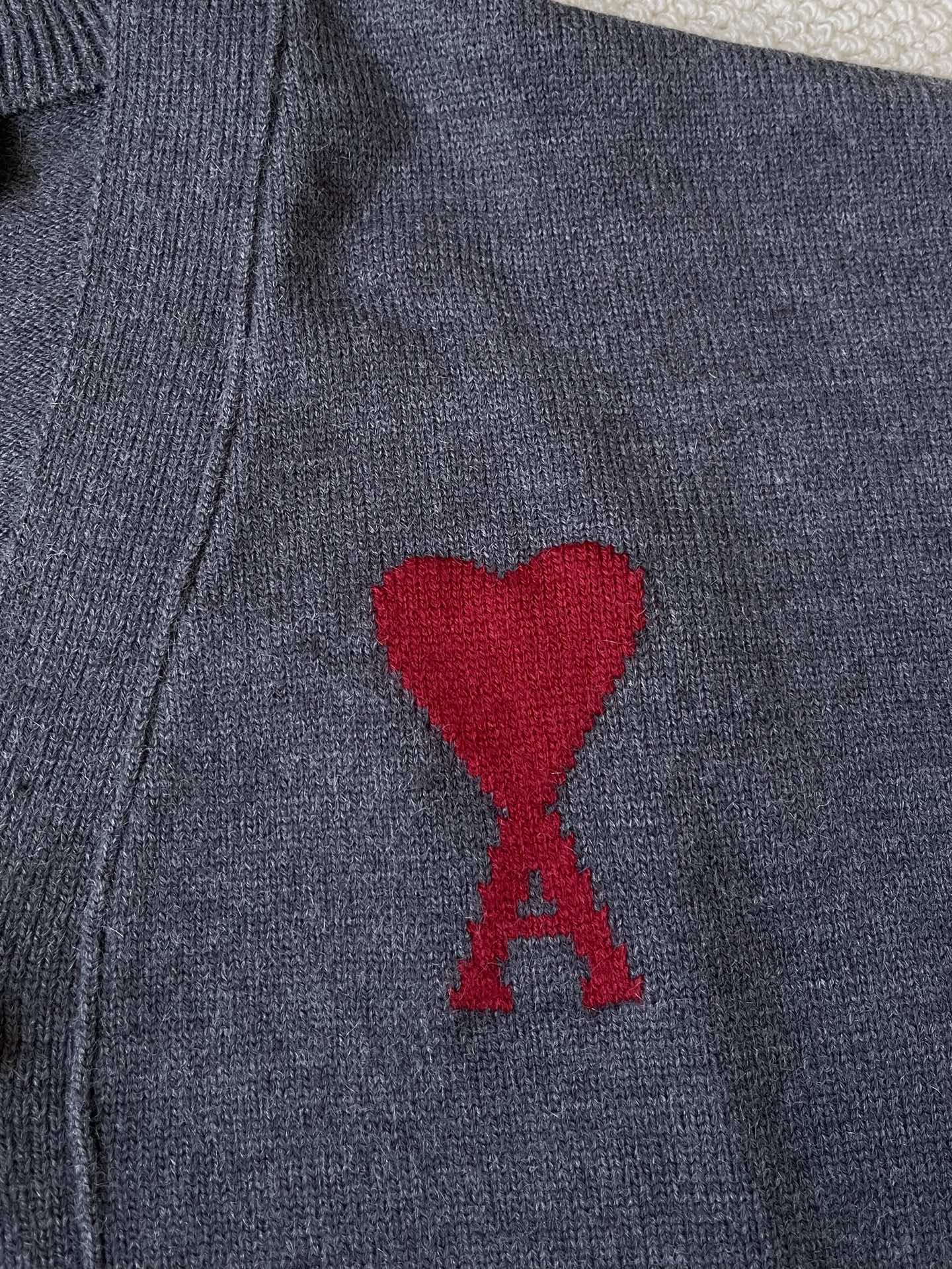 Heart-Logo V-Neck Cardigan — product photograph