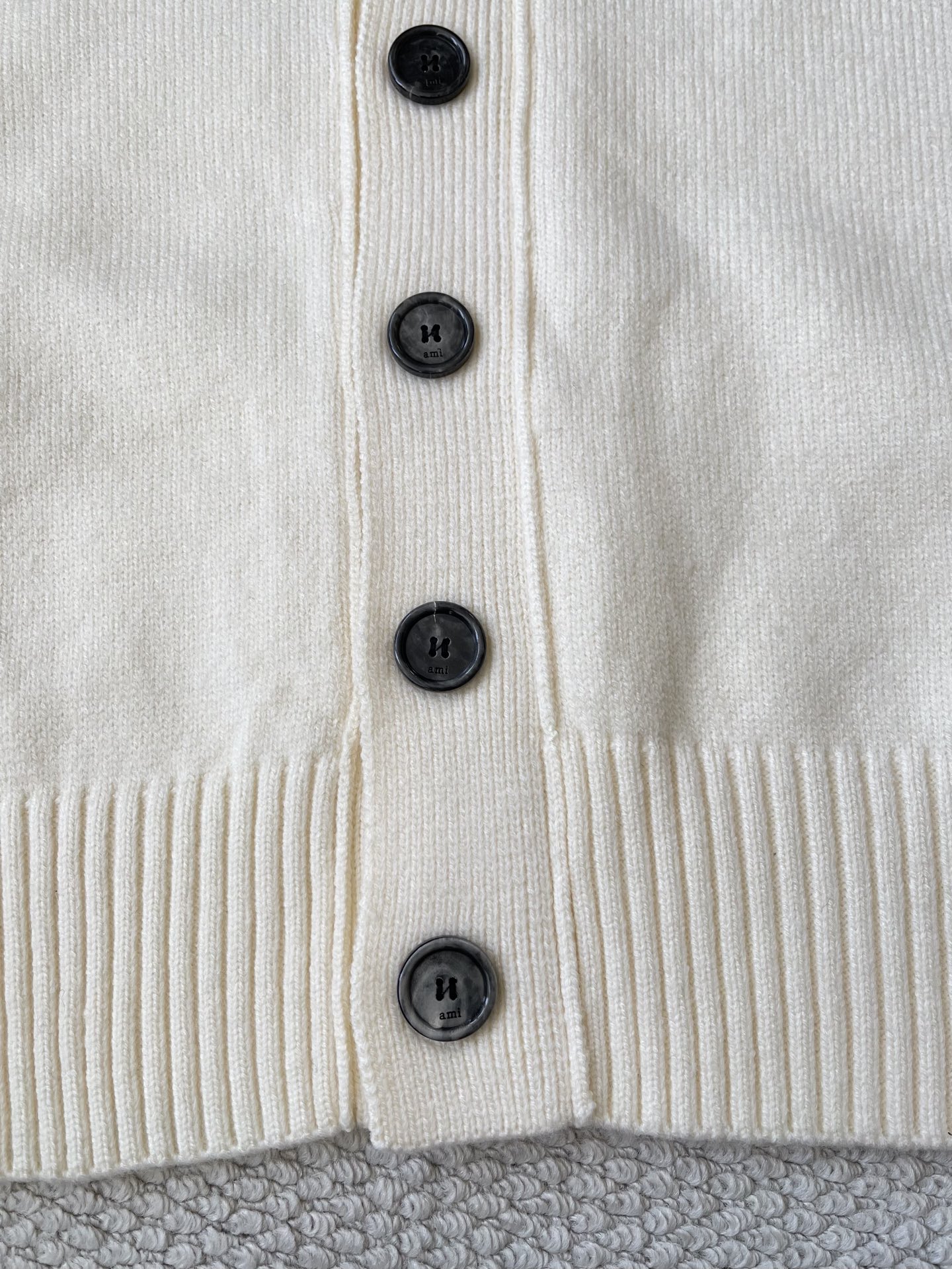 Heart-Logo V-Neck Cardigan — product photograph