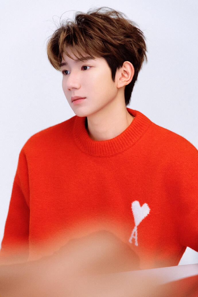 Large-Heart Crewneck Sweater — product photograph