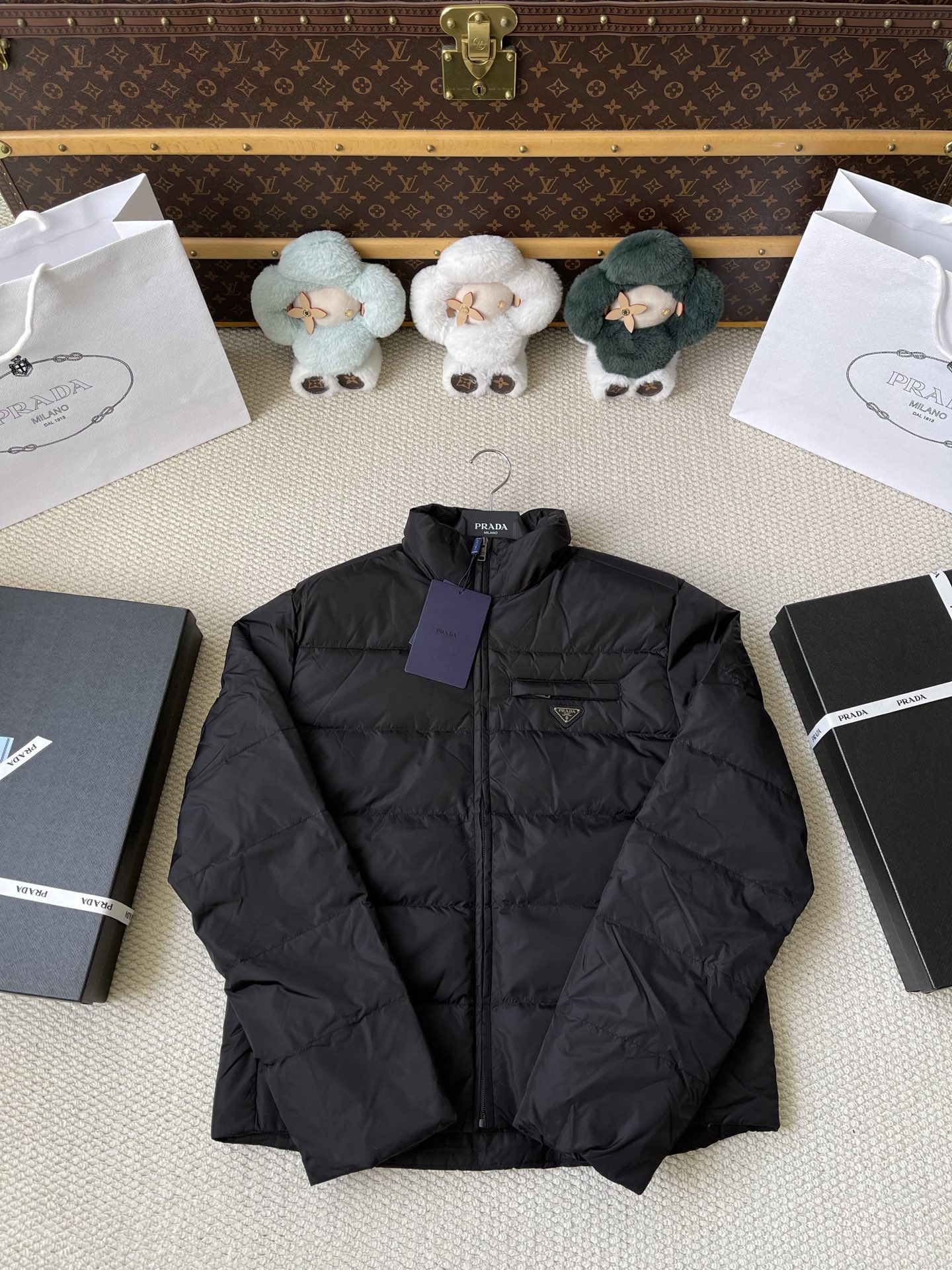 Sleeve-Pocket Quilted Jacket — product photograph
