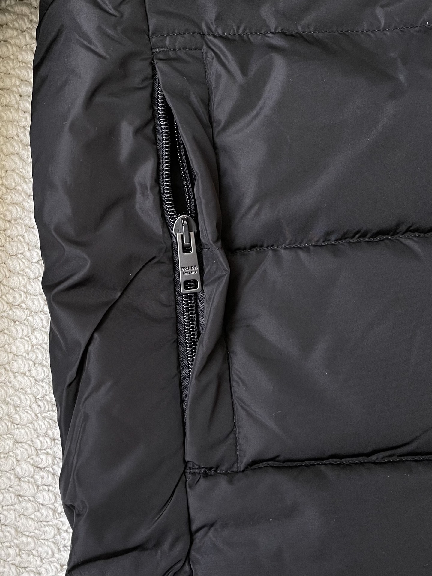 Sleeve-Pocket Quilted Jacket — product photograph