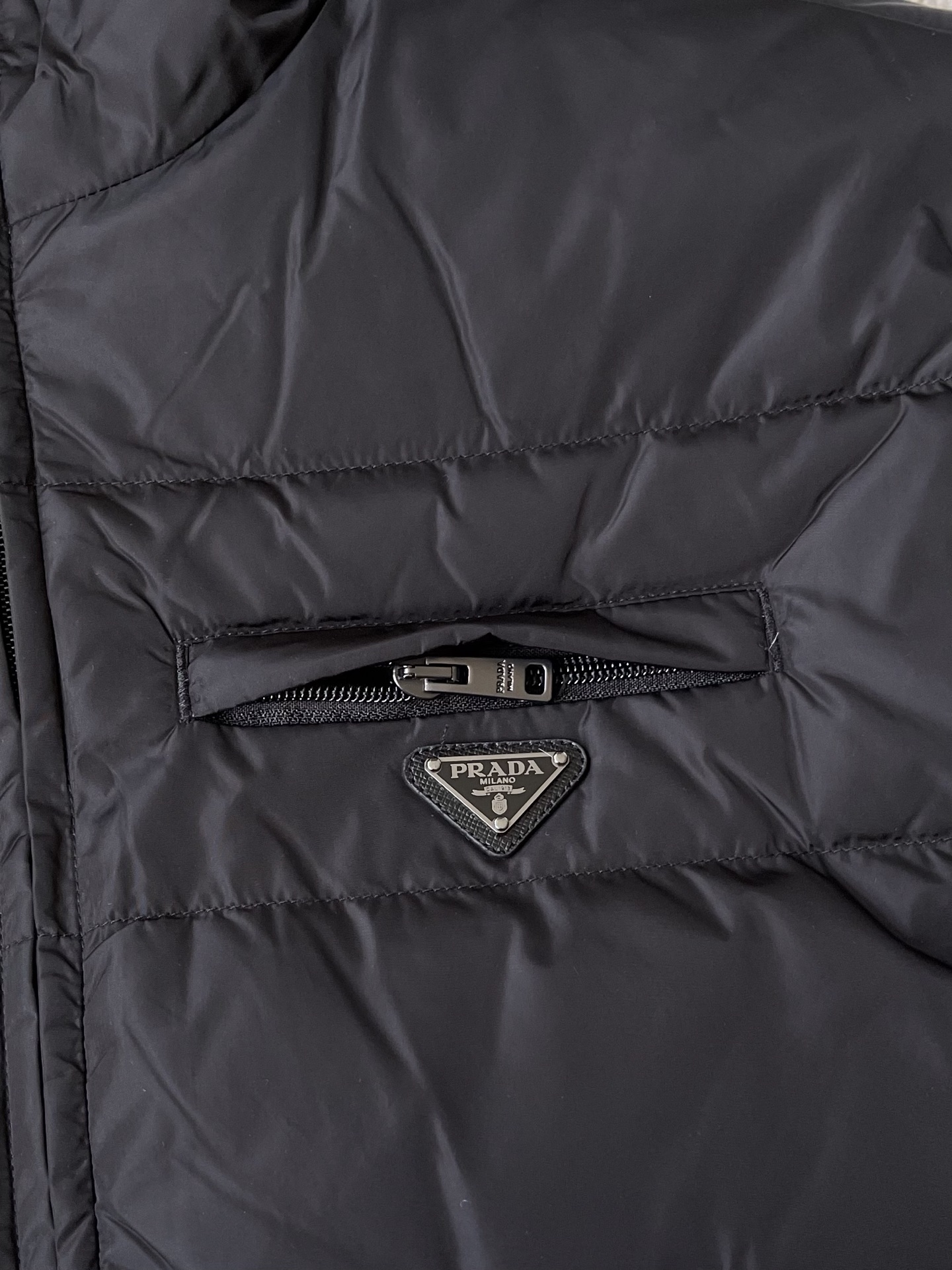 Sleeve-Pocket Quilted Jacket — product photograph