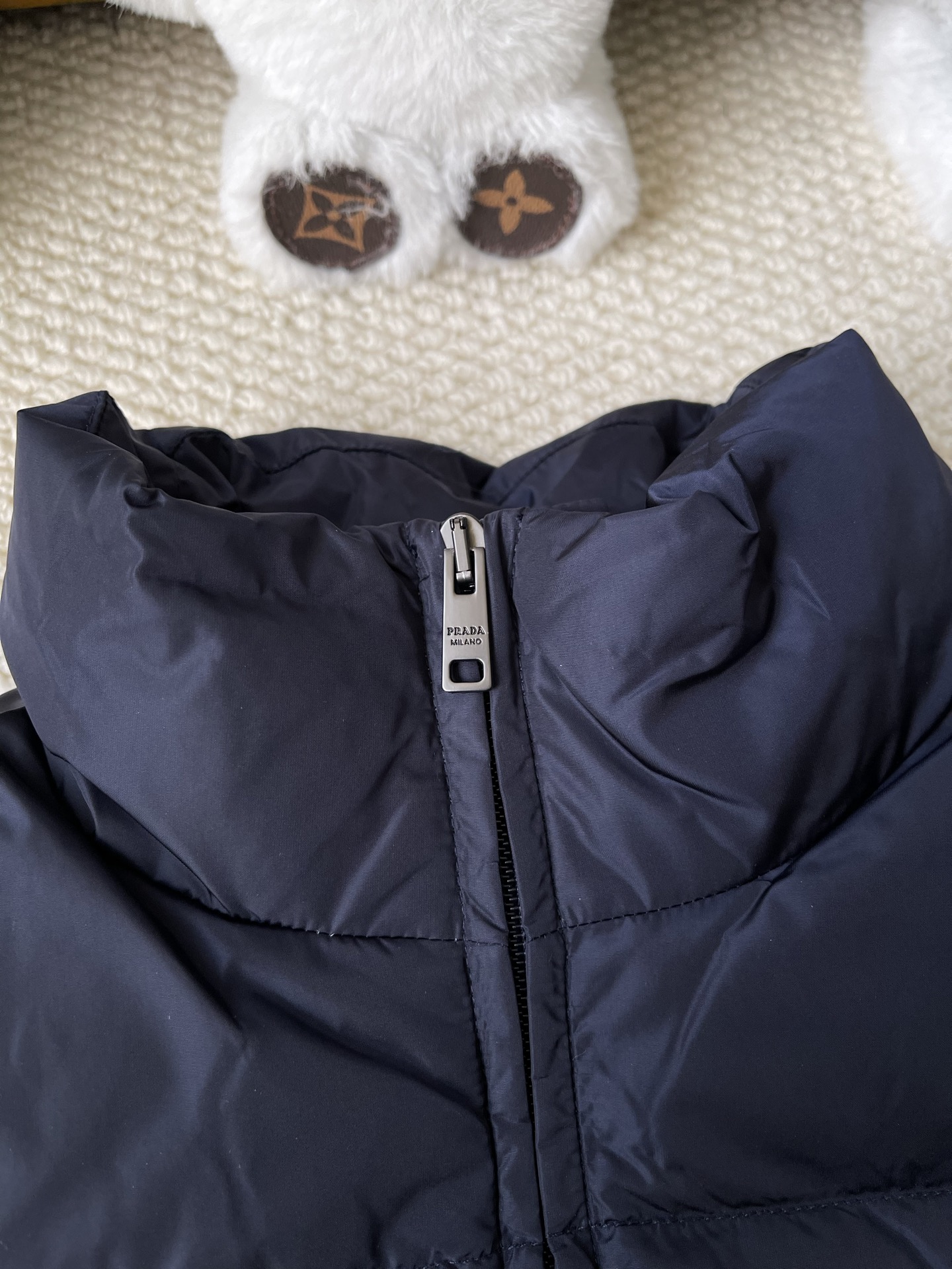 Sleeve-Pocket Quilted Jacket — product photograph