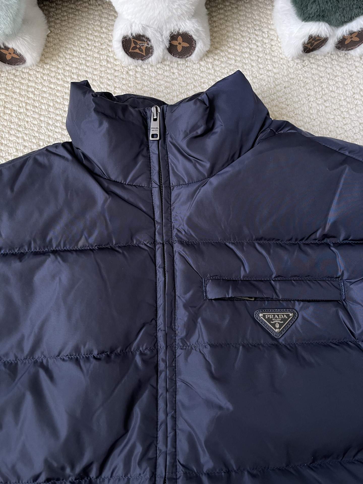 Sleeve-Pocket Quilted Jacket — product photograph