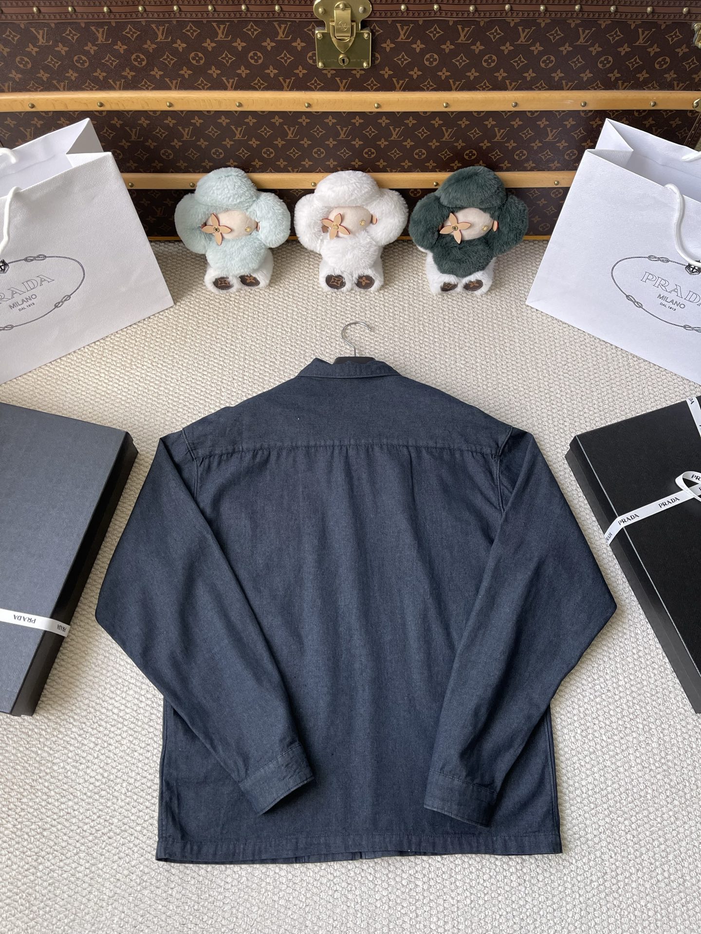 Triangle-Pocket Zip Overshirt — product photograph