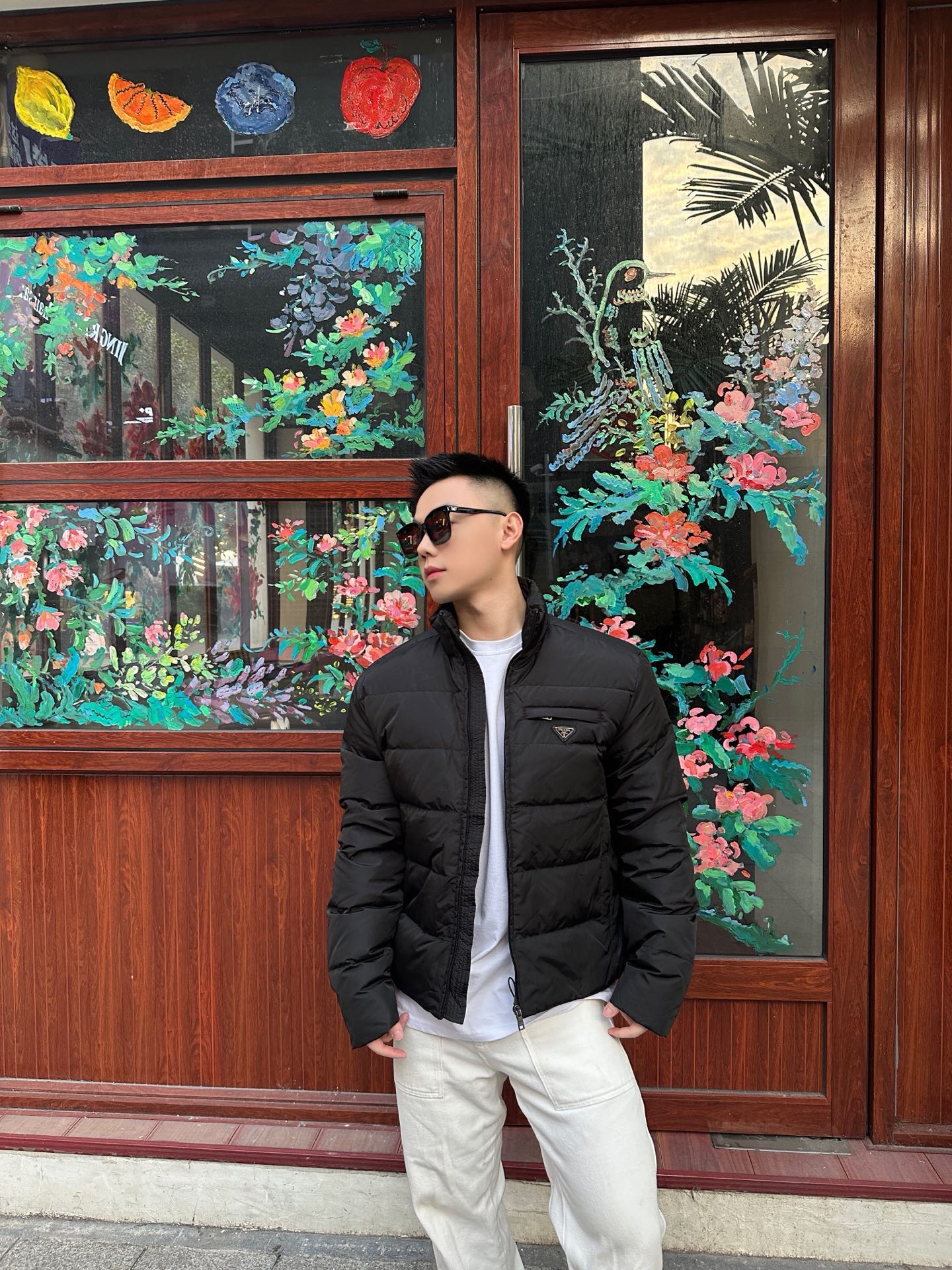Sleeve-Pocket Quilted Jacket — product photograph