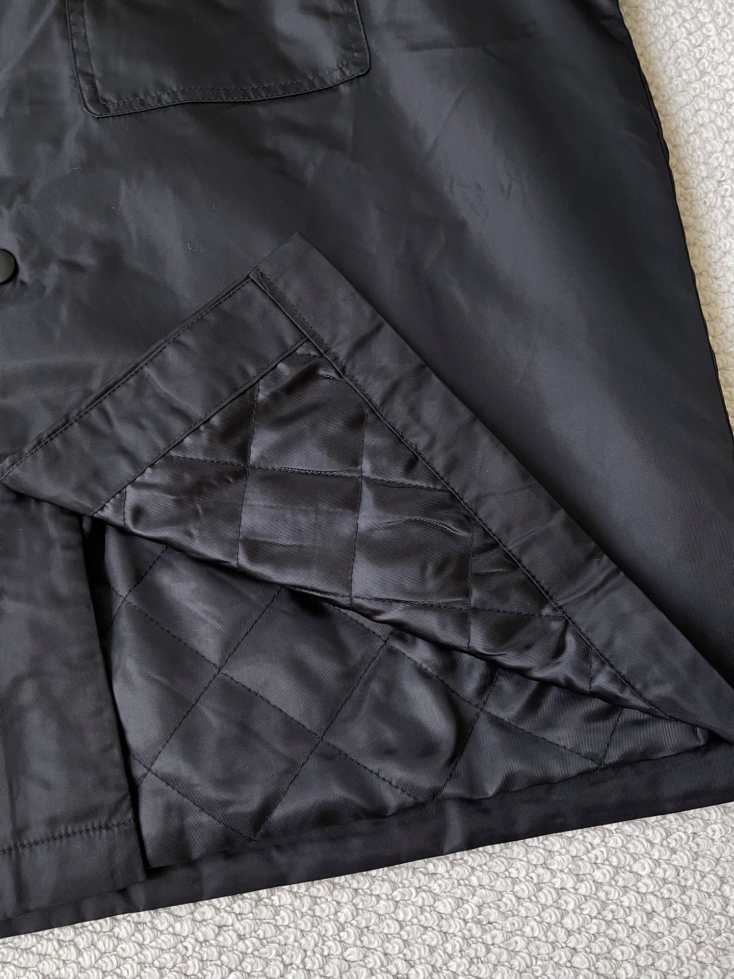 Triangle-Pocket Button Overshirt — product photograph
