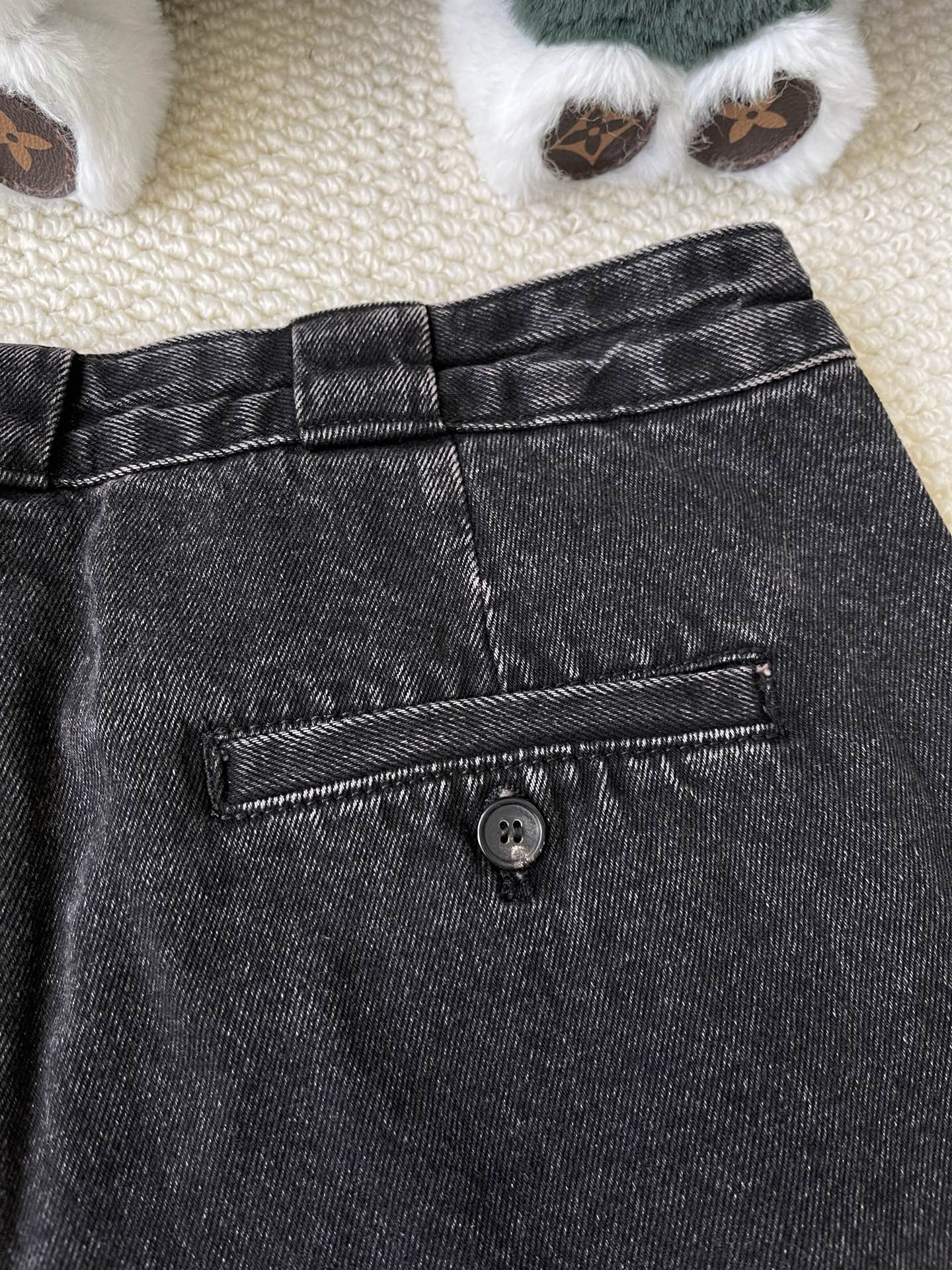 Washed Denim Trousers — product photograph
