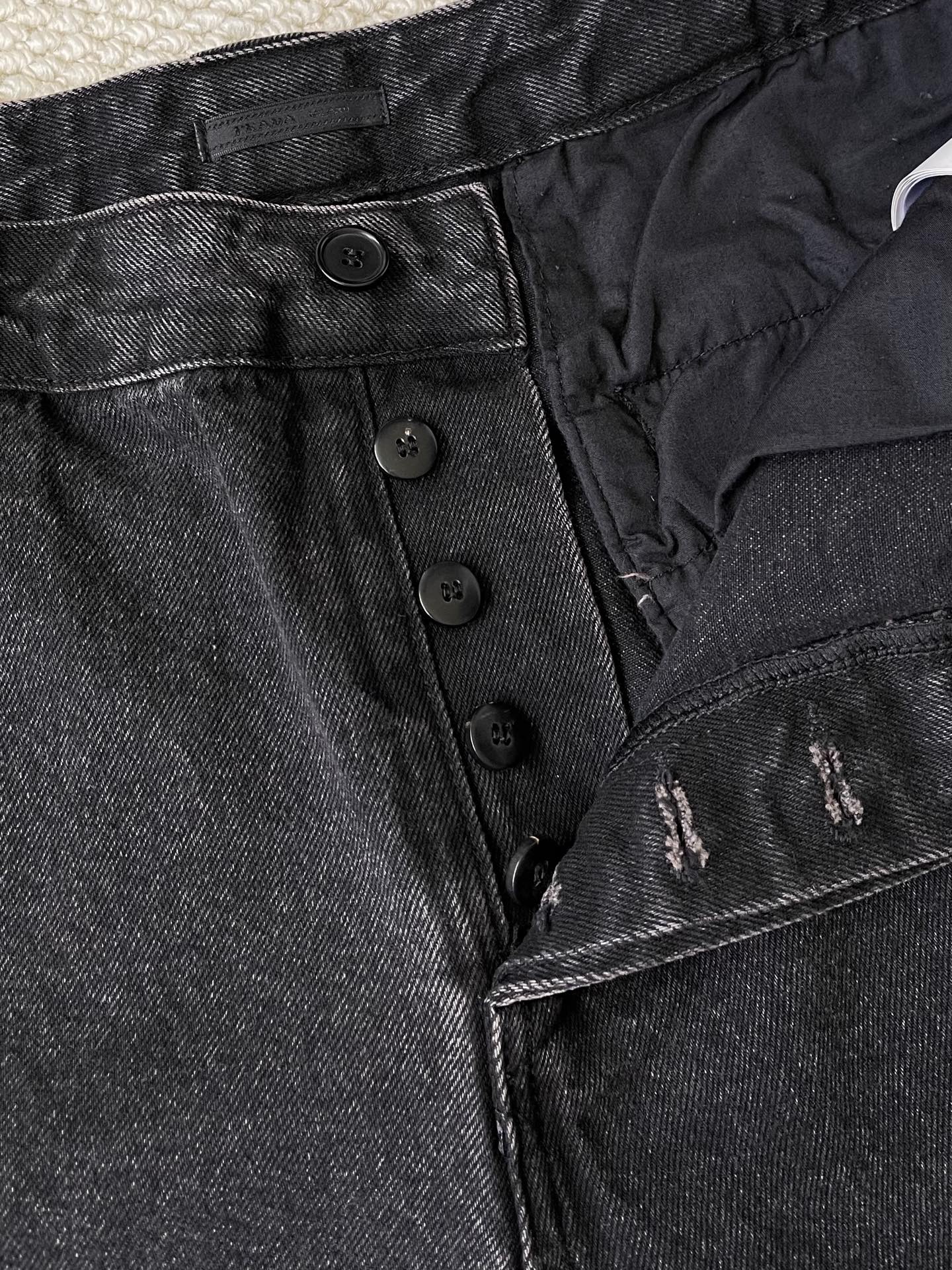 Washed Denim Trousers — product photograph