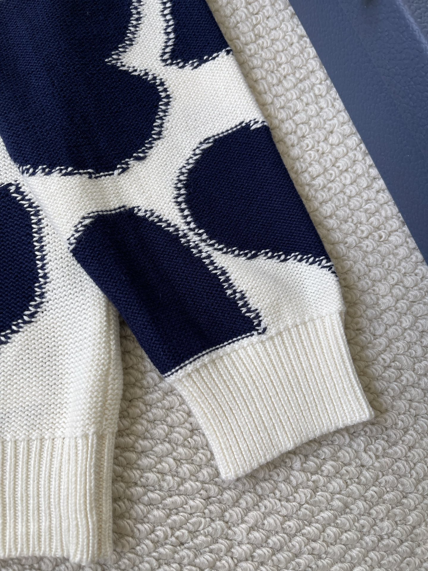 Heart-Motif Crewneck Sweater — product photograph