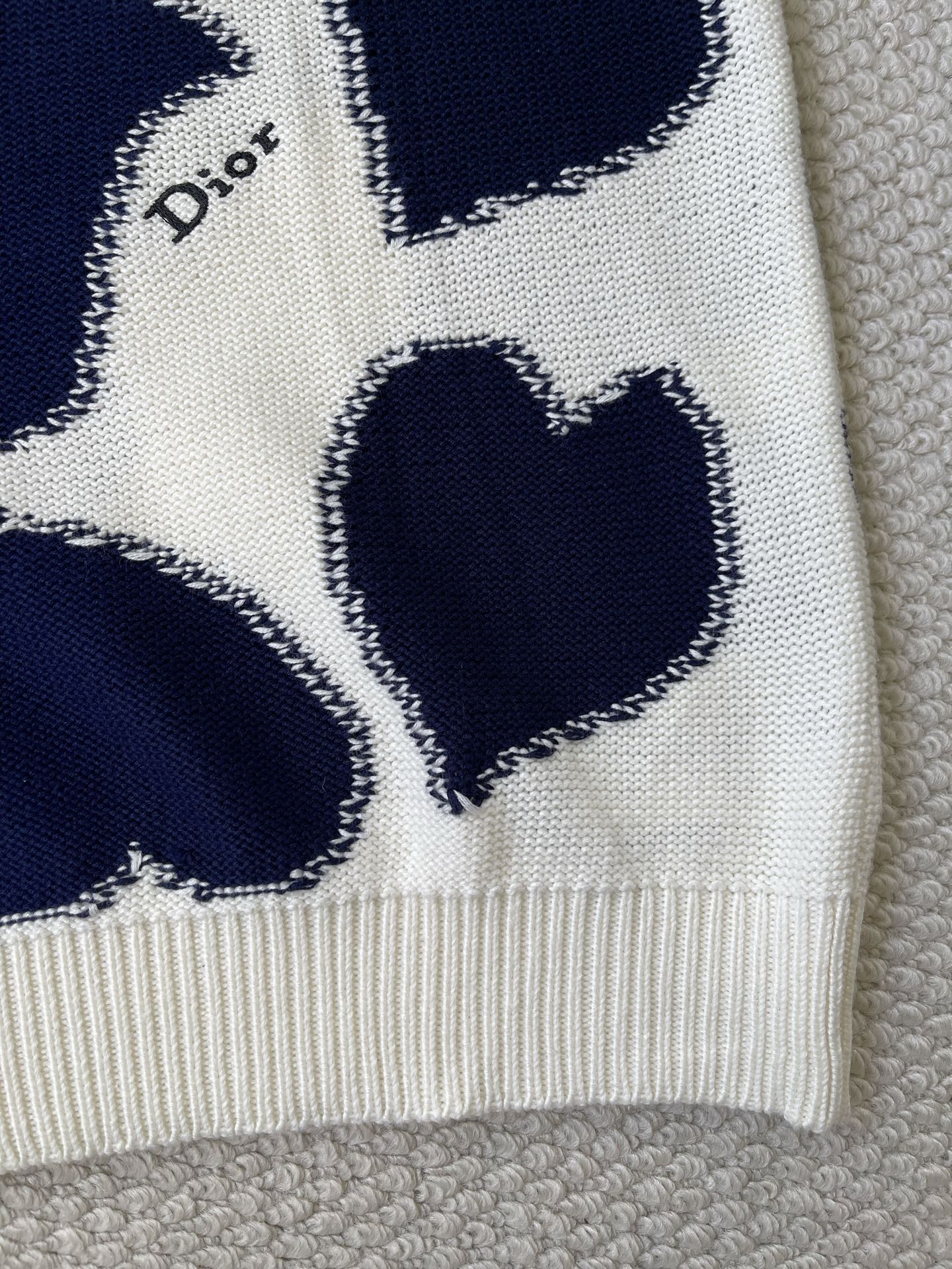 Heart-Motif Crewneck Sweater — product photograph