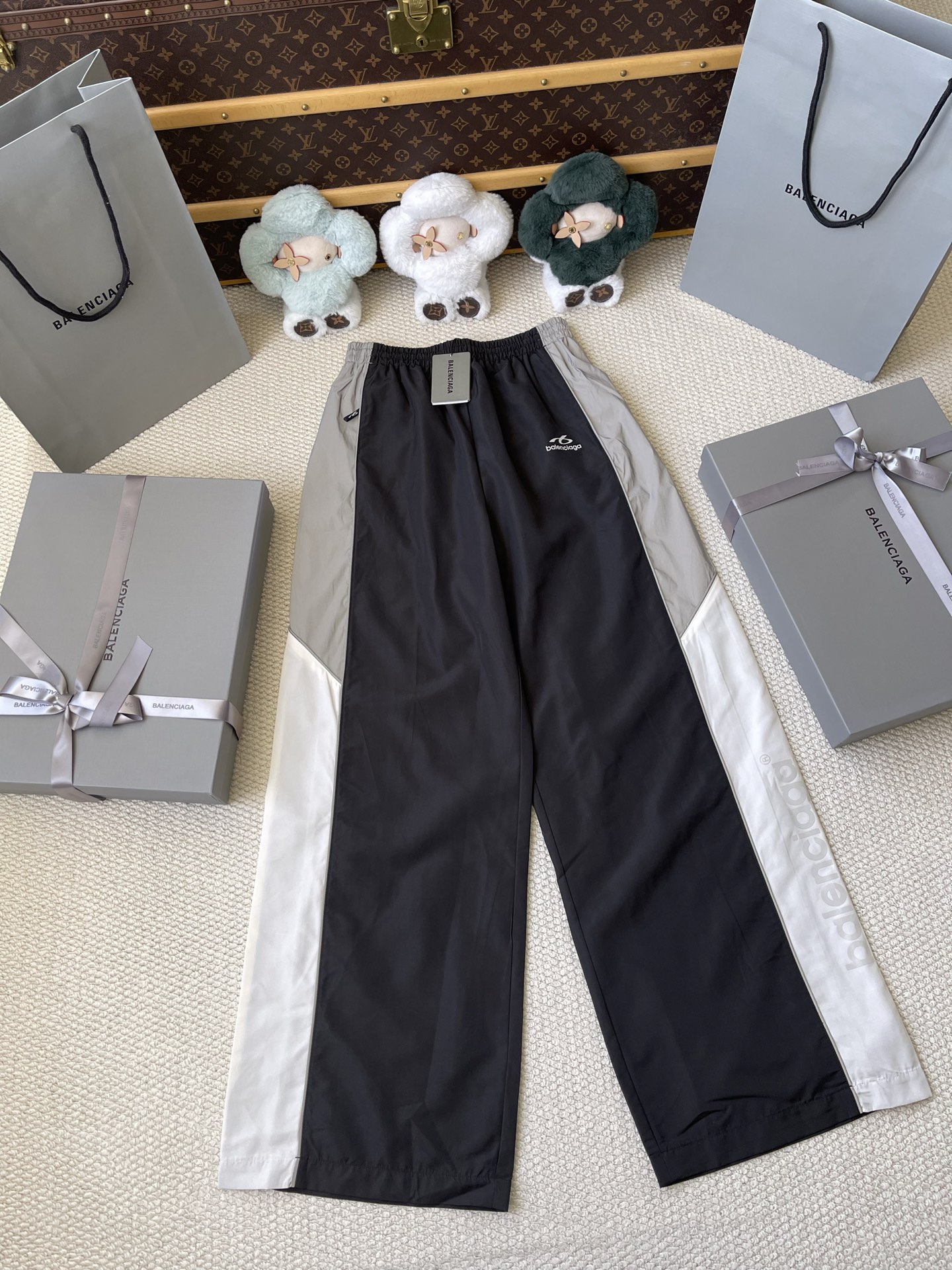 Contrast-Panel Hooded Matching Separates — product photograph