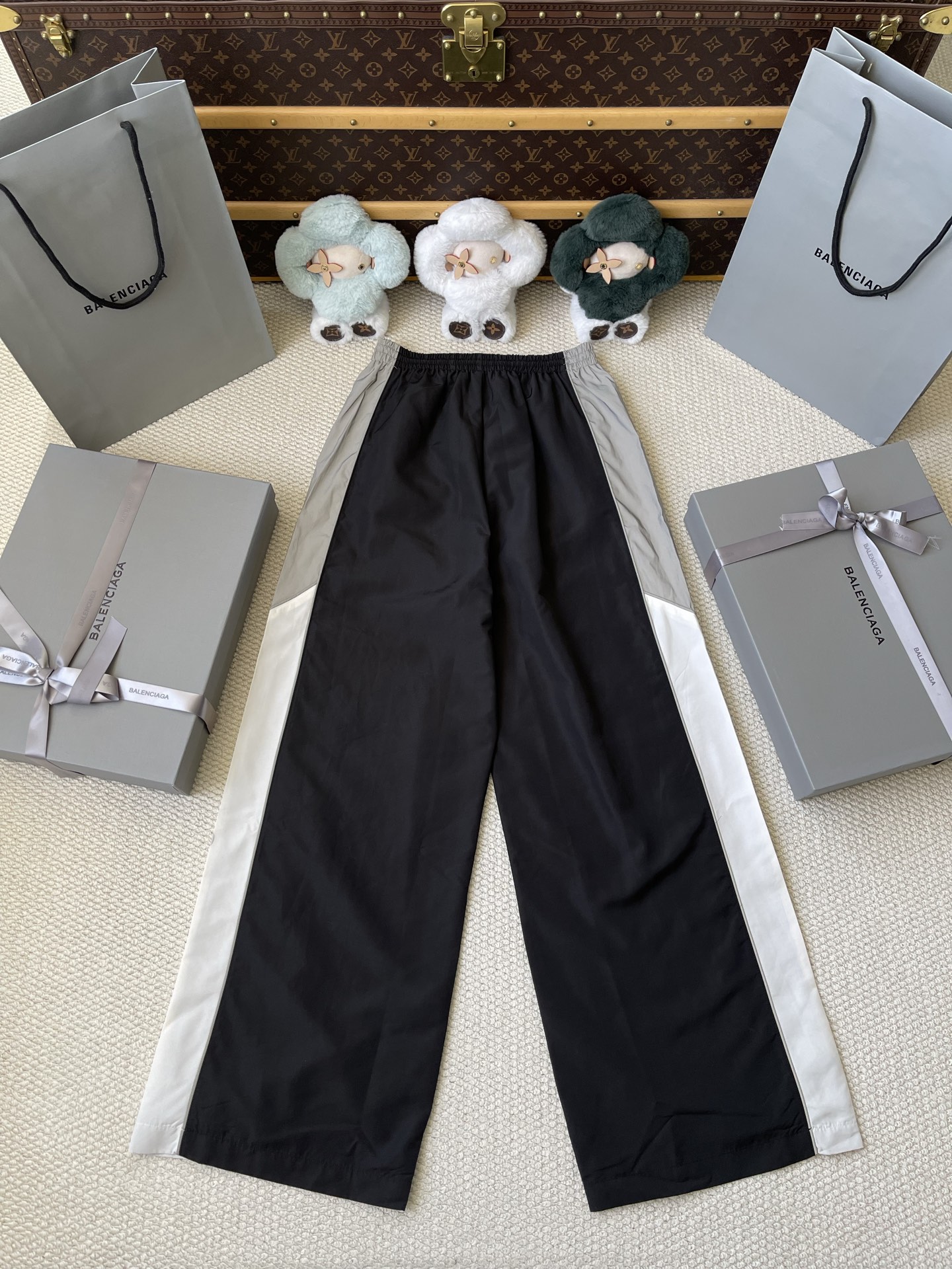 Contrast-Panel Hooded Matching Separates — product photograph